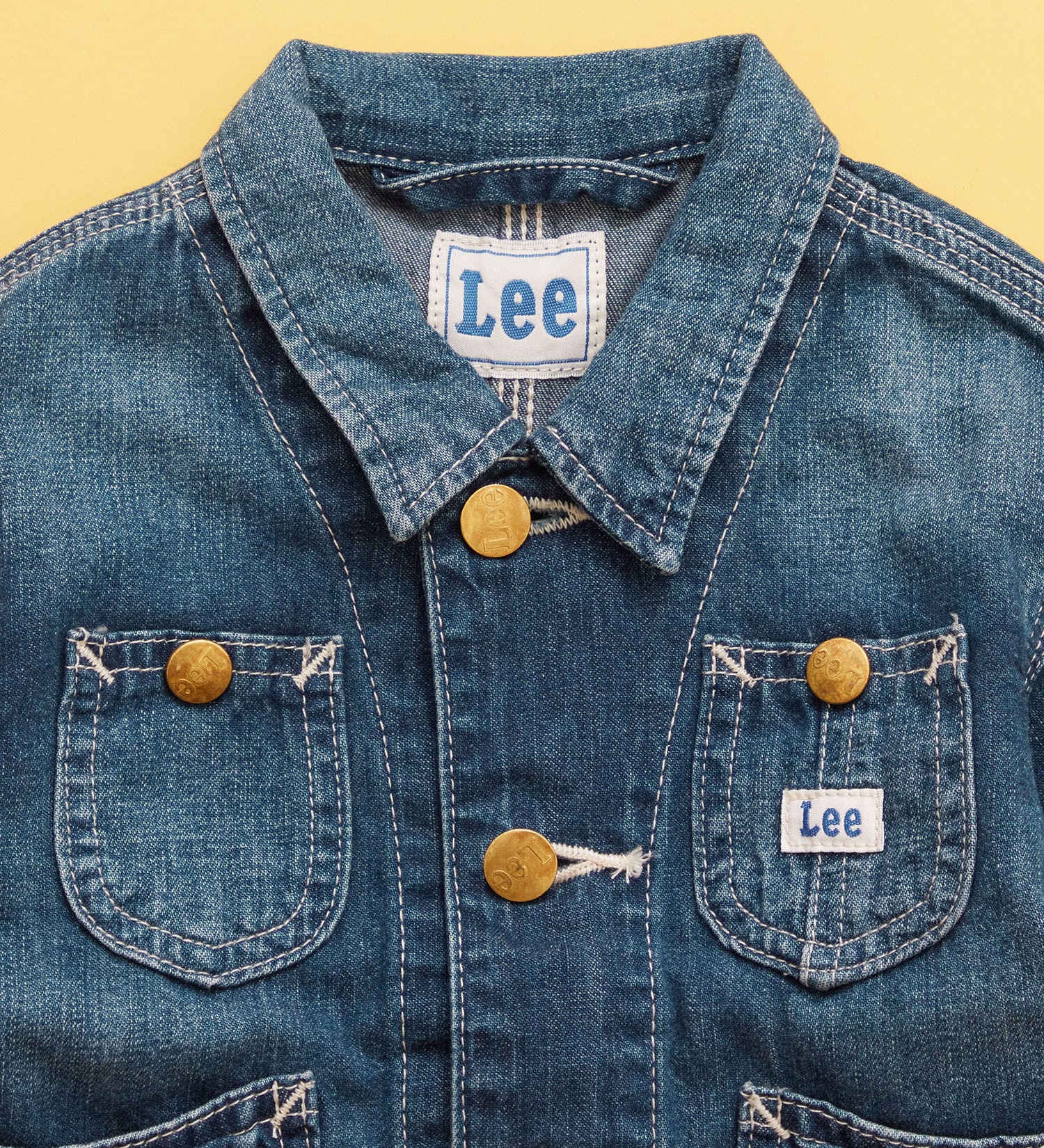 Lee(リー)の【80-100cm】ベビー ロコジャケット/カバーオール 高品質綿100％|ジャケット/アウター/カバーオール/キッズ|中色ブルー