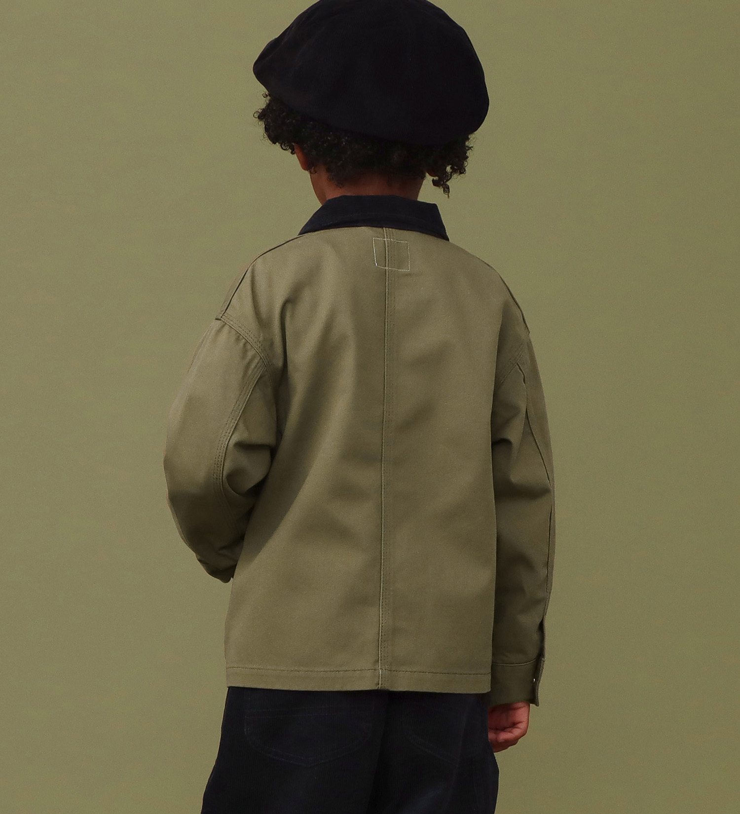 Lee(リー)の【試着対象】【110-150cm】キッズ ロコジャケット 綿100%/カバーオール|ジャケット/アウター/カバーオール/キッズ|オリーブ