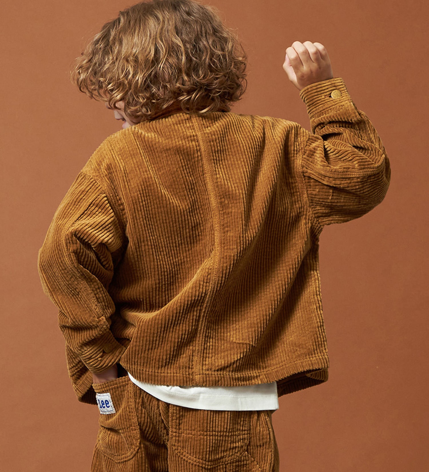 Lee(リー)の【110-160cm】キッズ ロコジャケット/カバーオール 高品質綿100%|ジャケット/アウター/カバーオール/キッズ|ブラウン