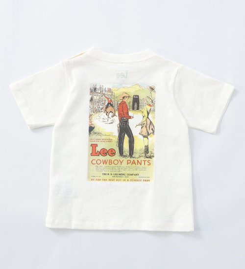 【80/90/100cm】ベビー オールドアド　バックプリント半袖Tシャツ