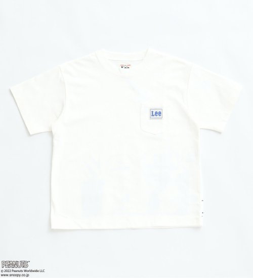 Lee(リー)の【BLACKFRIDAY】【110-150cm】キッズ　Lee x PEANUTSコラボ サイドプリントTシャツ（親子リンク対応）|トップス/Tシャツ/カットソー/キッズ|ホワイト
