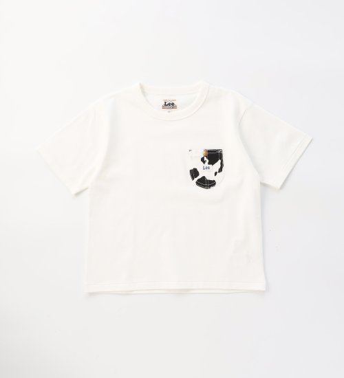 Lee(リー)の【おまとめ割対象】【110-150cm】キッズ ウシ柄ポケット半袖Tシャツ|トップス/Tシャツ/カットソー/キッズ|ホワイト2