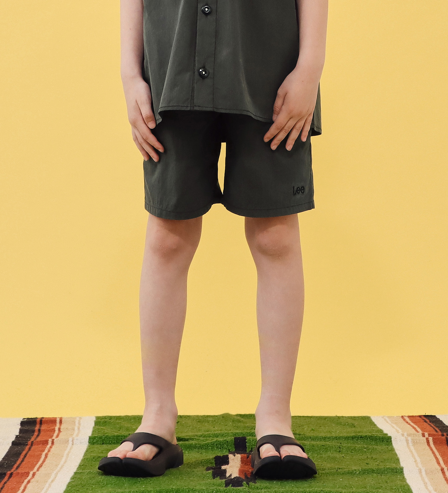 Lee(リー)の【110-160cm】キッズ アスレチックショーツ|パンツ/パンツ/キッズ|ブラック