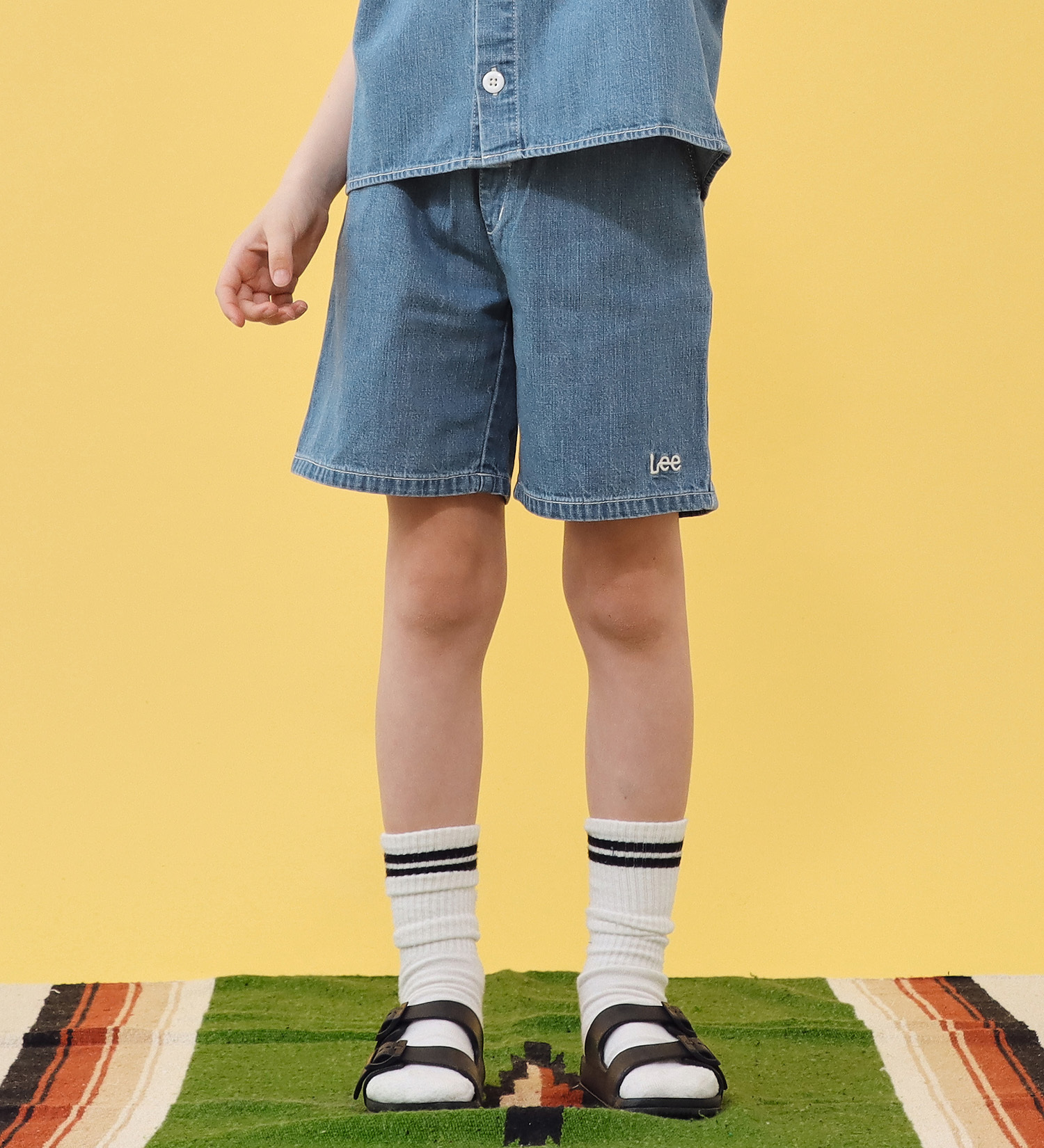 Lee(リー)の【110-160cm】キッズ アスレチックショーツ|パンツ/パンツ/キッズ|中色ブルー