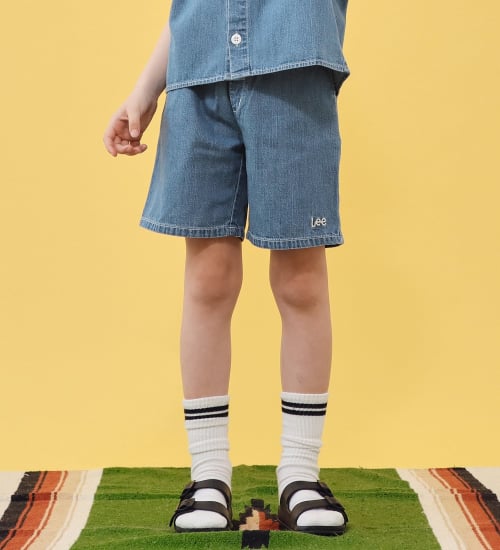 Lee(リー)の【110-160cm】キッズ アスレチックショーツ|パンツ/パンツ/キッズ|中色ブルー