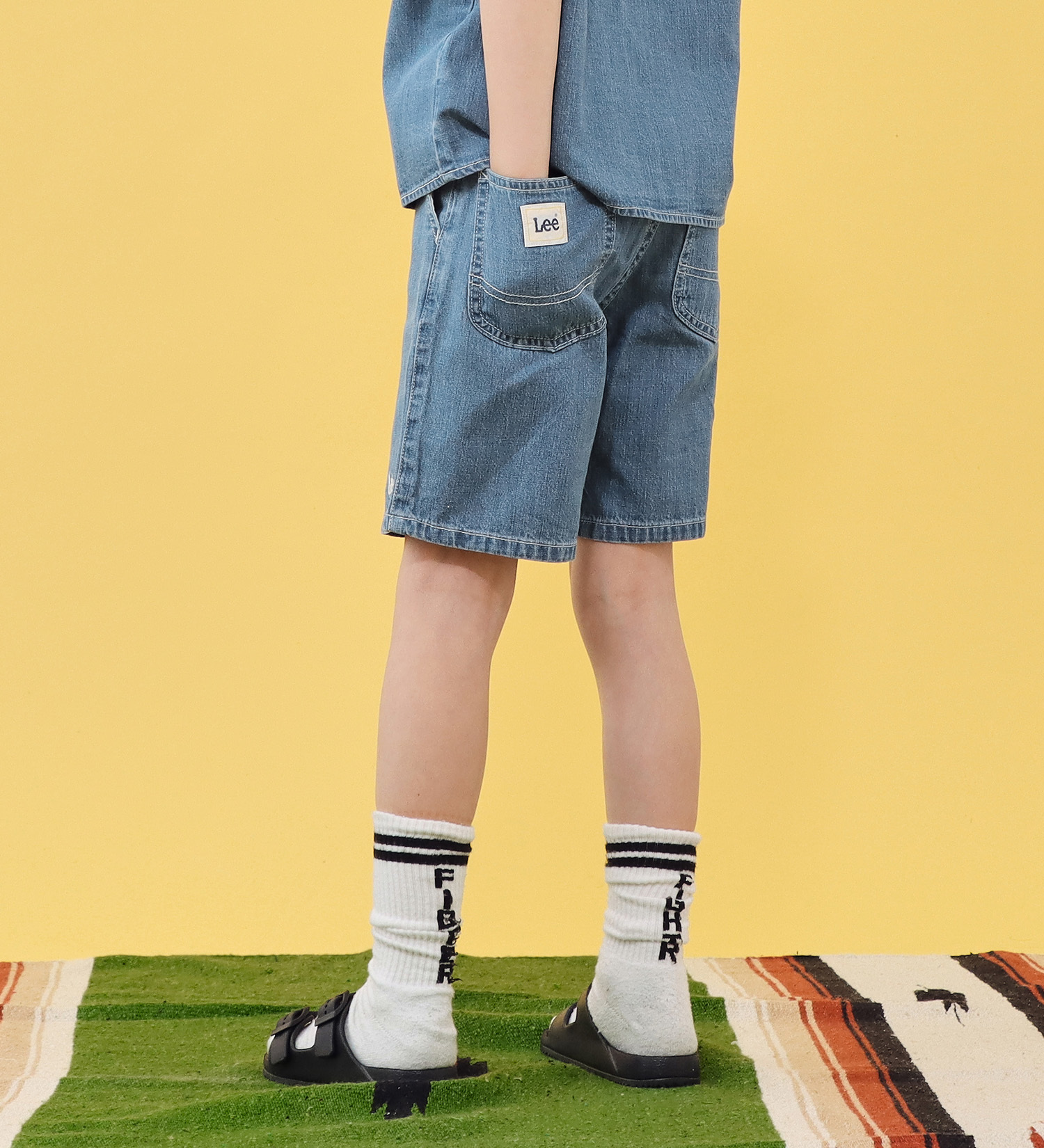 Lee(リー)の【110-160cm】キッズ アスレチックショーツ|パンツ/パンツ/キッズ|中色ブルー