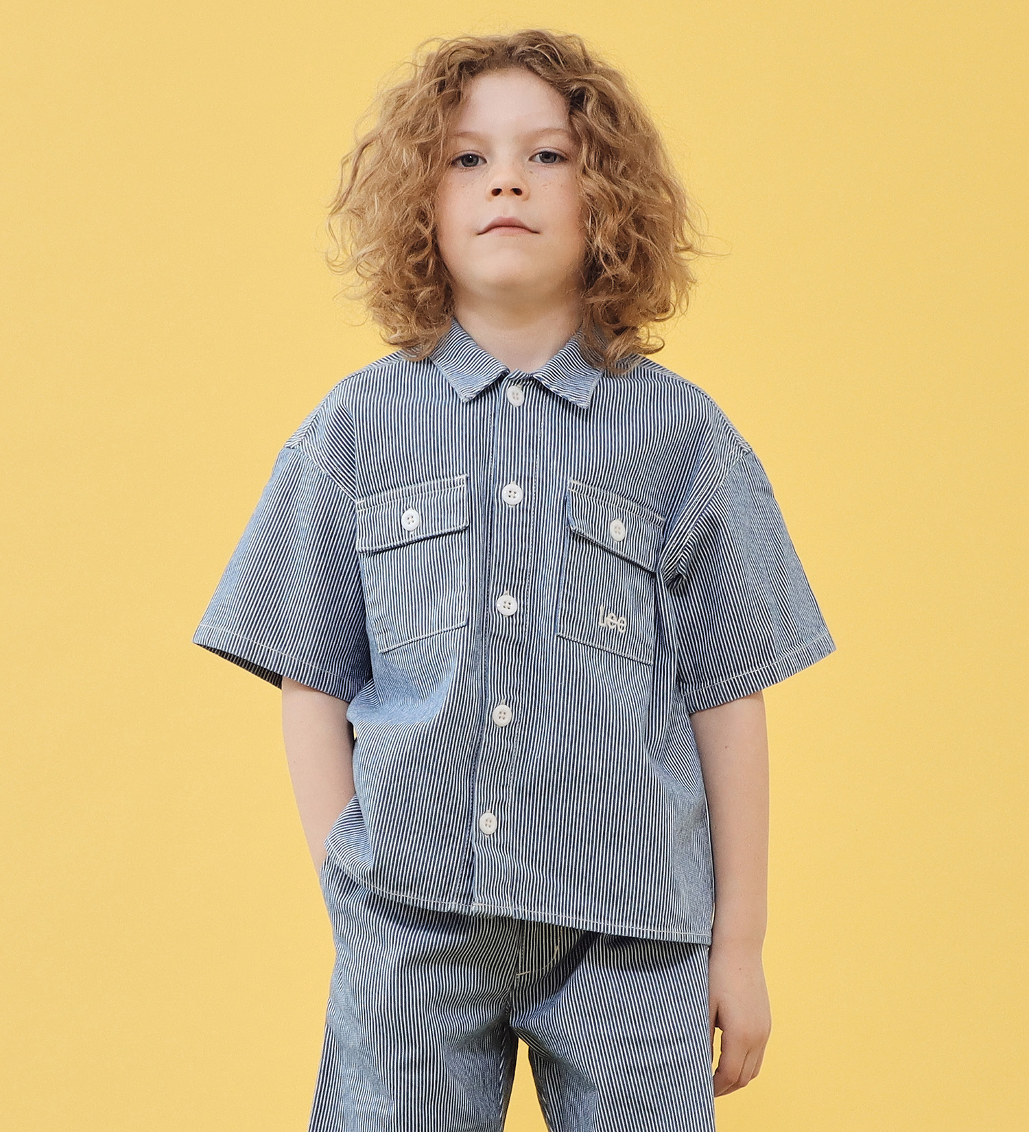 Lee(リー)の【110-160cm】キッズ フィールドシャツ|トップス/シャツ/ブラウス/キッズ|ヒッコリー