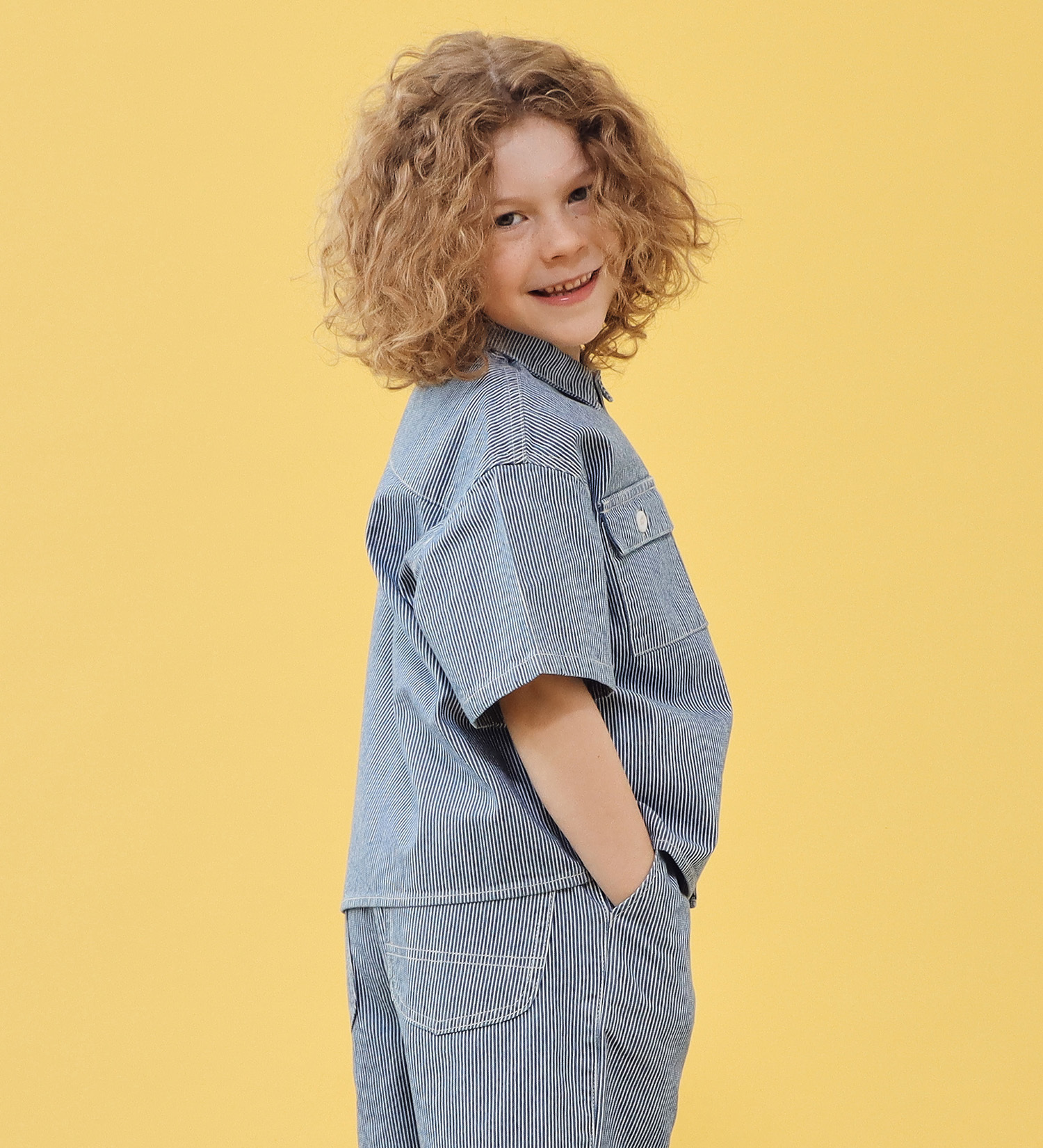 Lee(リー)の【110-160cm】キッズ フィールドシャツ|トップス/シャツ/ブラウス/キッズ|ヒッコリー