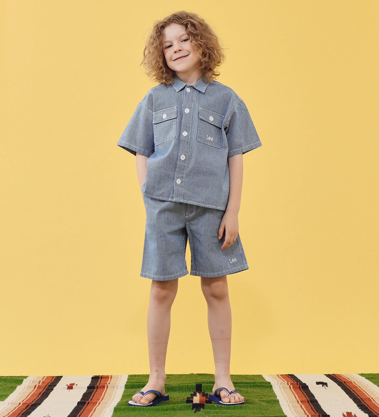 Lee(リー)の【110-160cm】キッズ フィールドシャツ|トップス/シャツ/ブラウス/キッズ|ヒッコリー