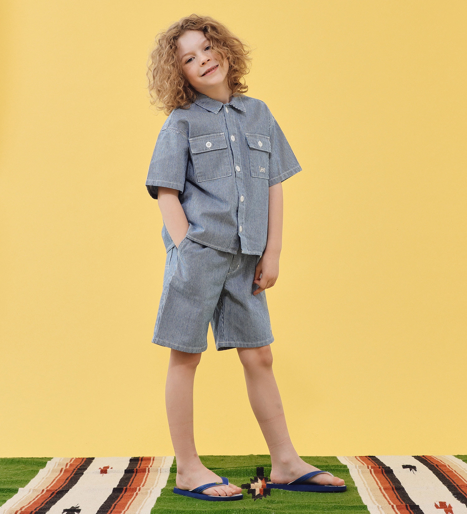 Lee(リー)の【110-160cm】キッズ フィールドシャツ|トップス/シャツ/ブラウス/キッズ|ヒッコリー