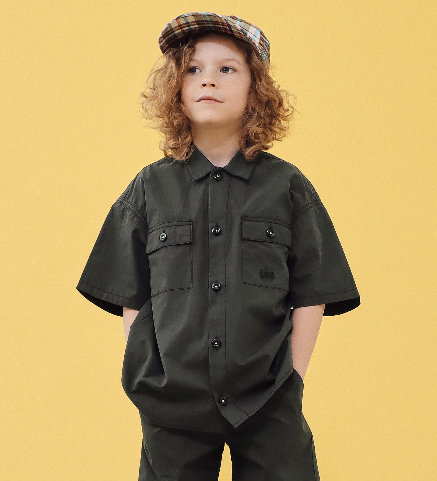 Lee(リー)の【110-160cm】キッズ フィールドシャツ|トップス/シャツ/ブラウス/キッズ|ブラック