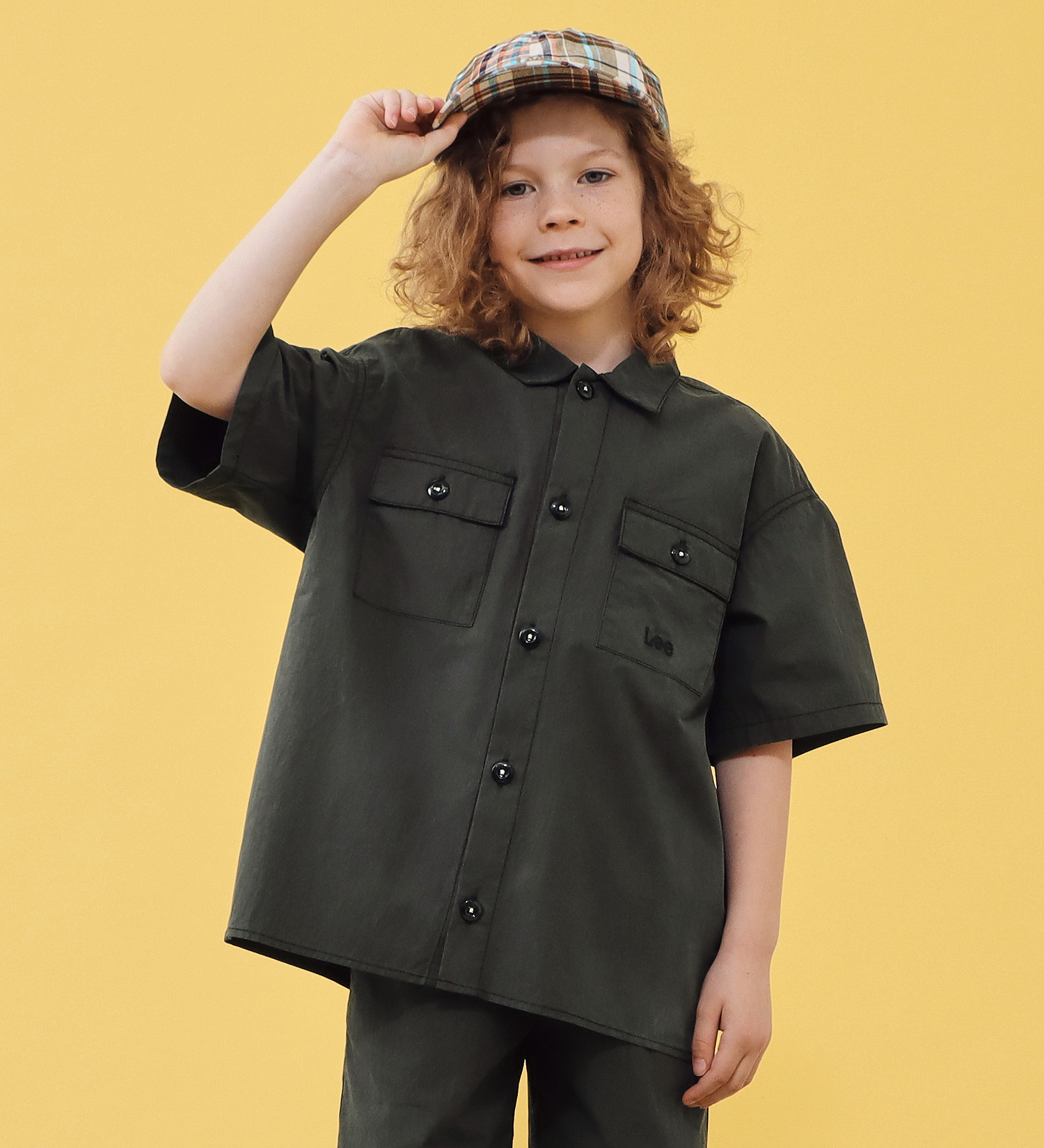 Lee(リー)の【110-160cm】キッズ フィールドシャツ|トップス/シャツ/ブラウス/キッズ|ブラック