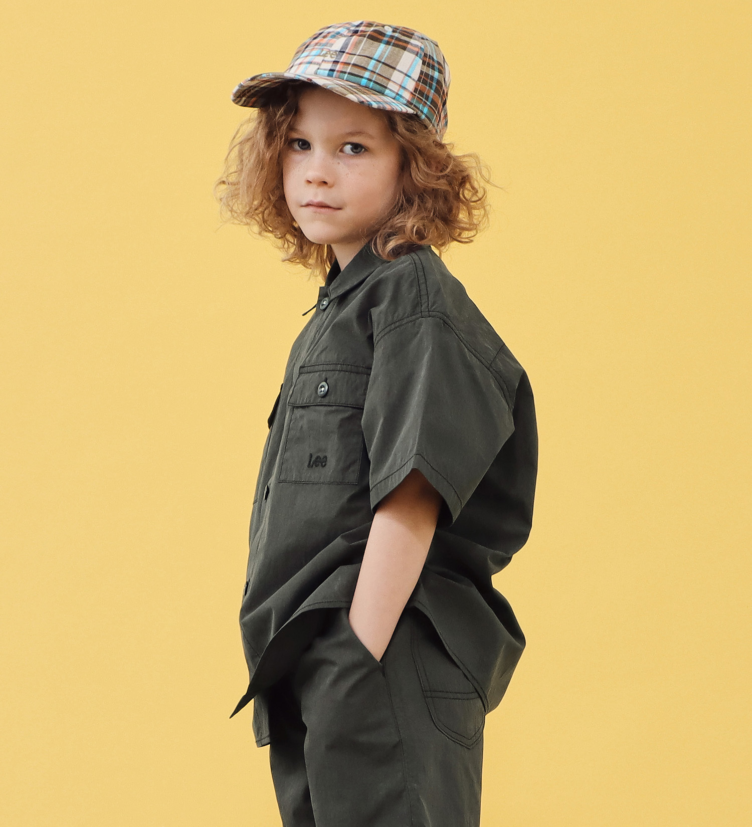 Lee(リー)の【110-160cm】キッズ フィールドシャツ|トップス/シャツ/ブラウス/キッズ|ブラック