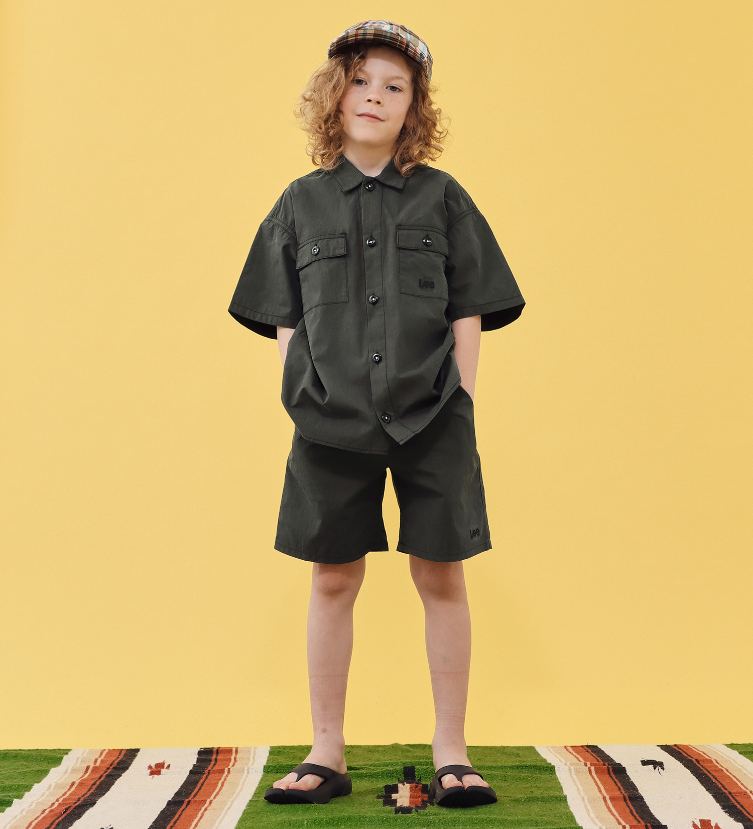 Lee(リー)の【110-160cm】キッズ フィールドシャツ|トップス/シャツ/ブラウス/キッズ|ブラック