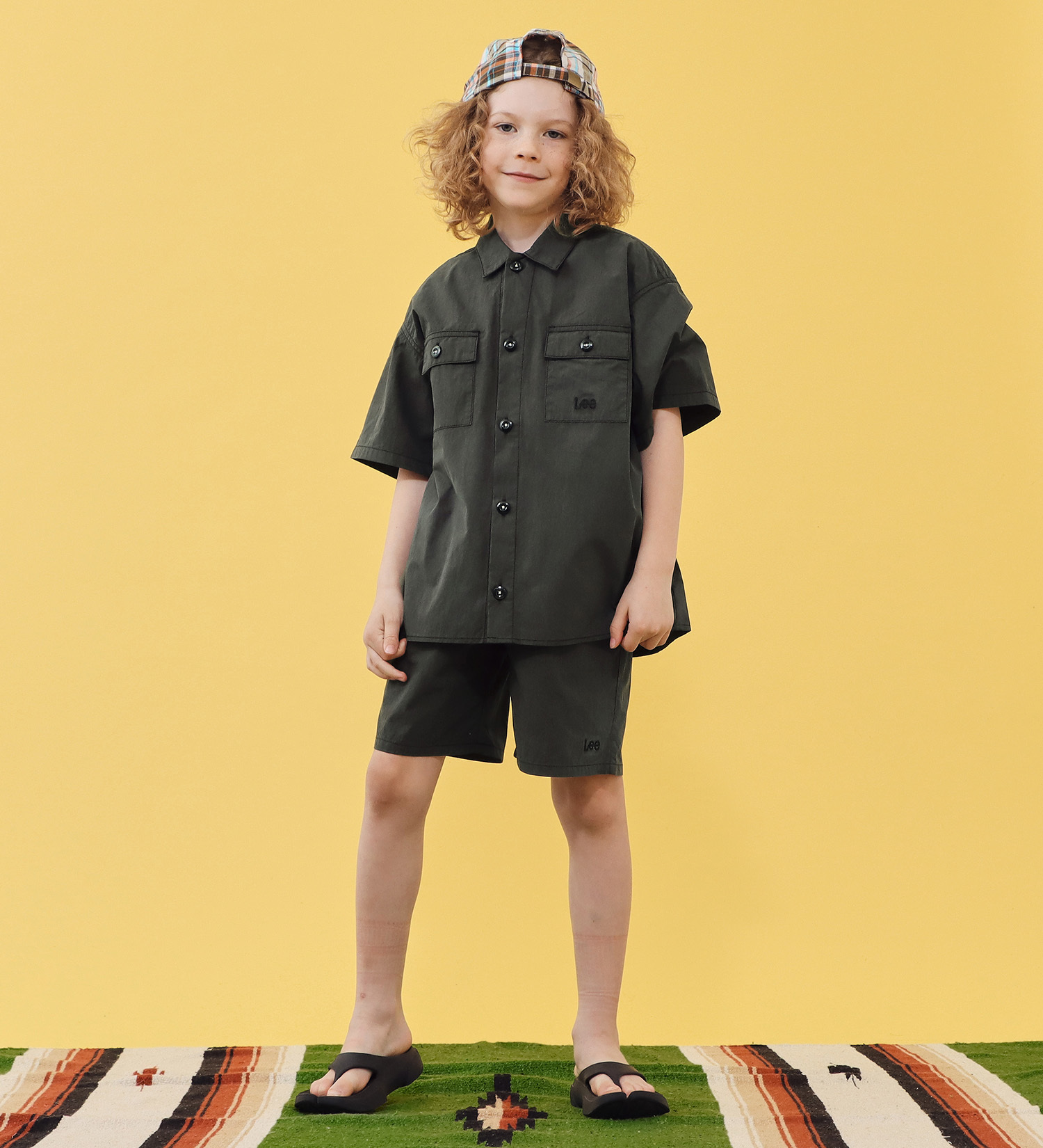 Lee(リー)の【110-160cm】キッズ フィールドシャツ|トップス/シャツ/ブラウス/キッズ|ブラック