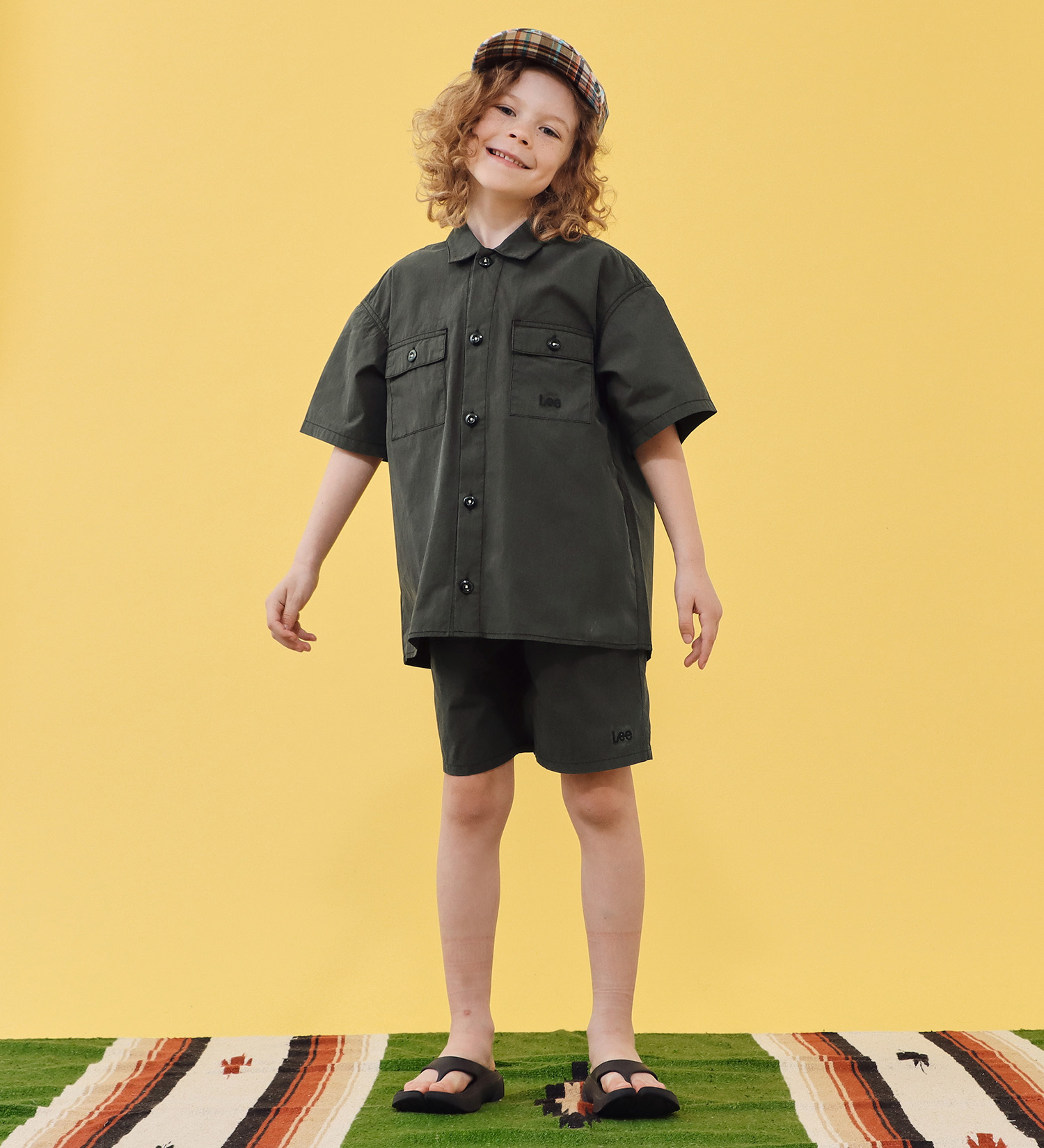 Lee(リー)の【110-160cm】キッズ フィールドシャツ|トップス/シャツ/ブラウス/キッズ|ブラック