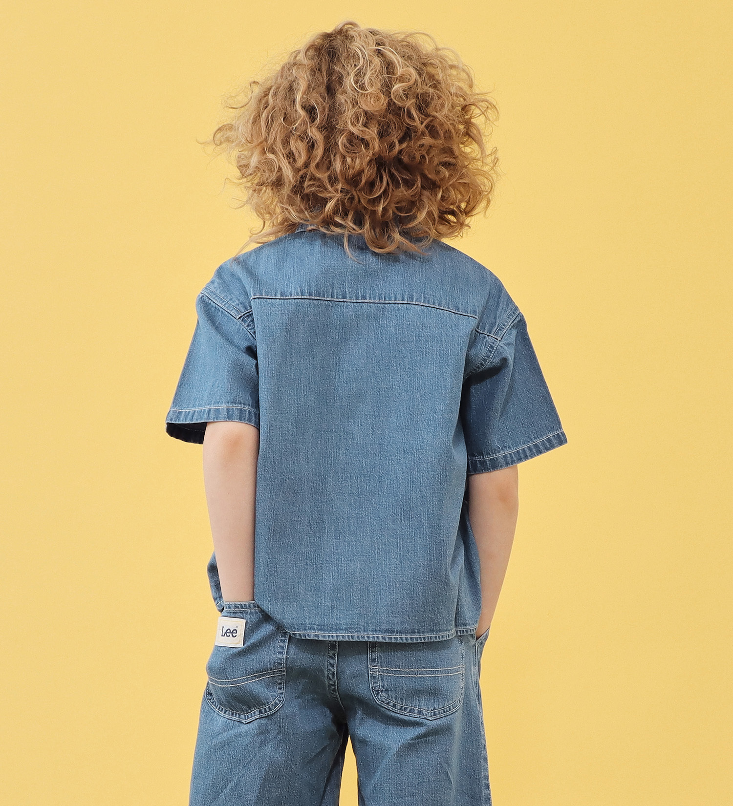 Lee(リー)の【110-160cm】キッズ フィールドシャツ|トップス/シャツ/ブラウス/キッズ|中色ブルー