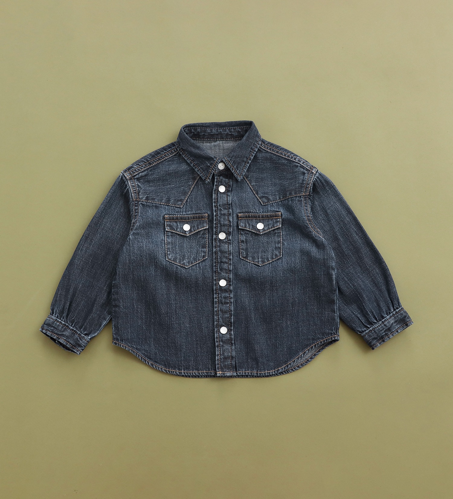 Lee(リー)の【80-100cm】ベビー ウエスタンシャツ|トップス/シャツ/ブラウス/キッズ|中色ブルー