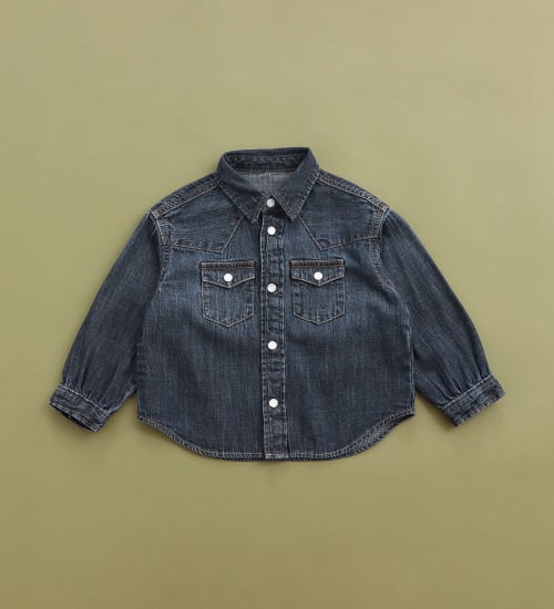Lee(リー)の【80-100cm】ベビー ウエスタンシャツ|トップス/シャツ/ブラウス/キッズ|中色ブルー