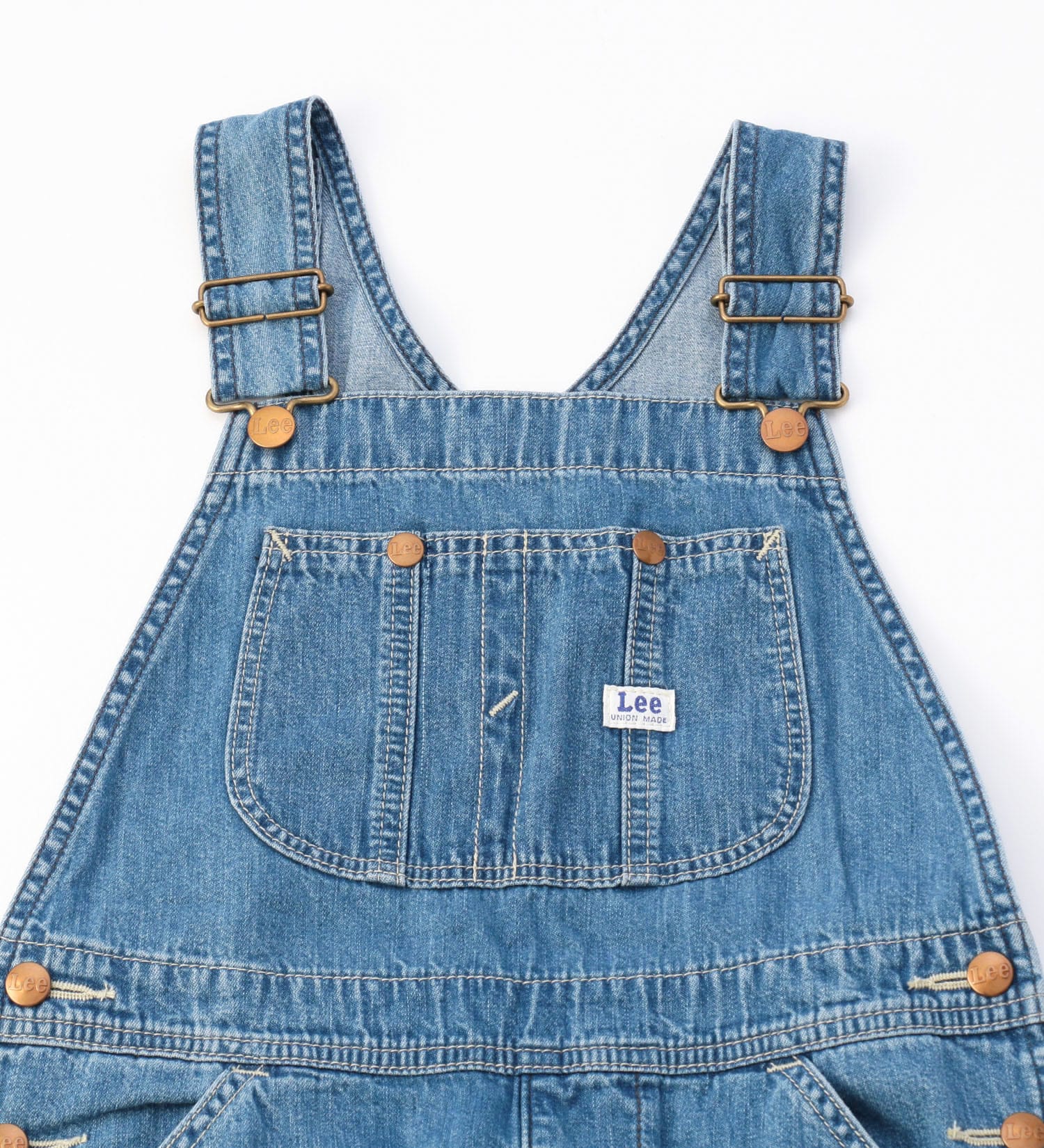 Lee(リー)の【80-115cm】ベビー オーバーオール|オールインワン/サロペット/オーバーオール/キッズ|中色ブルー