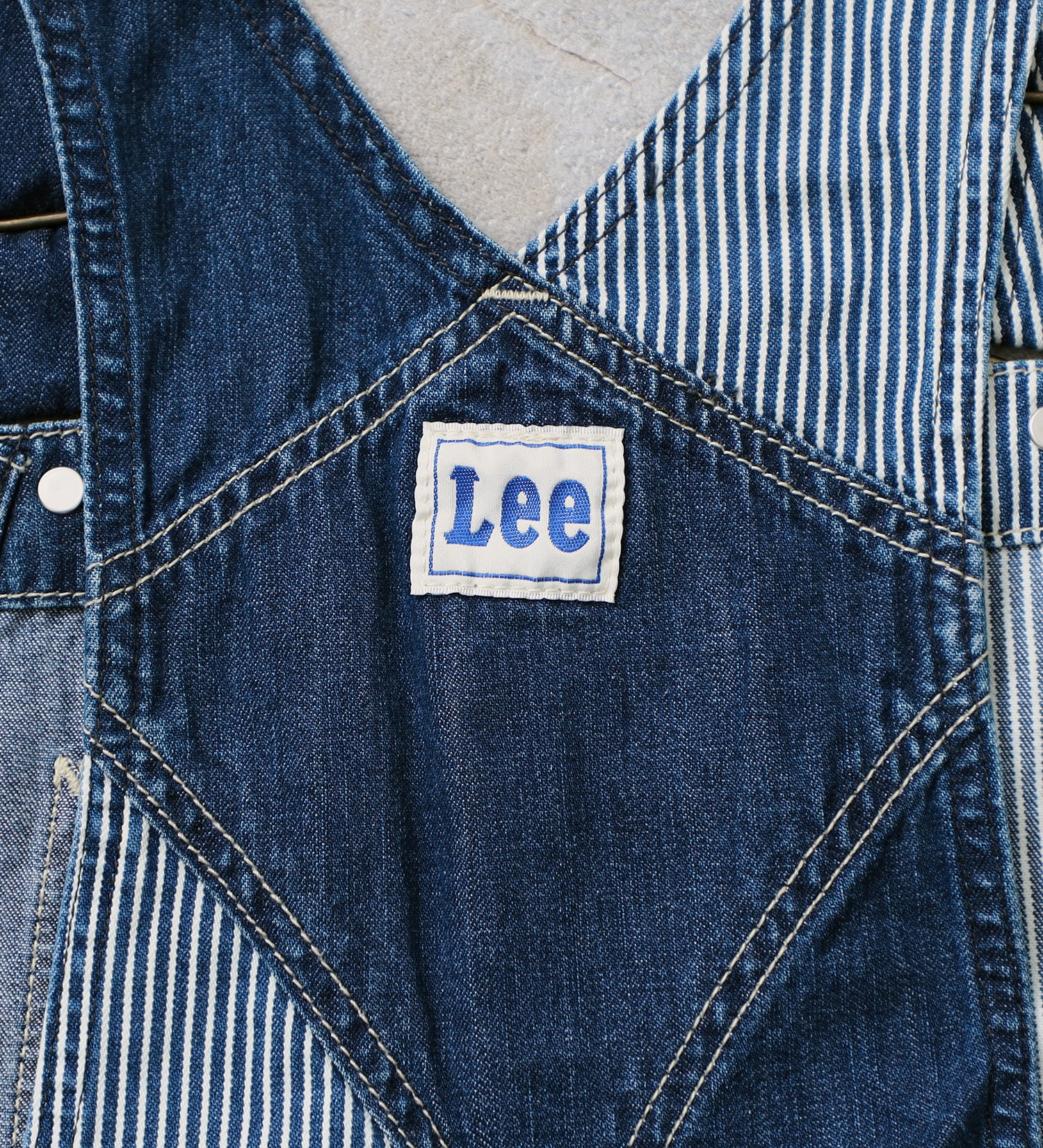 Lee(リー)の【130-160cm】キッズオーバーオール クレイジーパターン|オールインワン/サロペット/オーバーオール/キッズ|リメイク