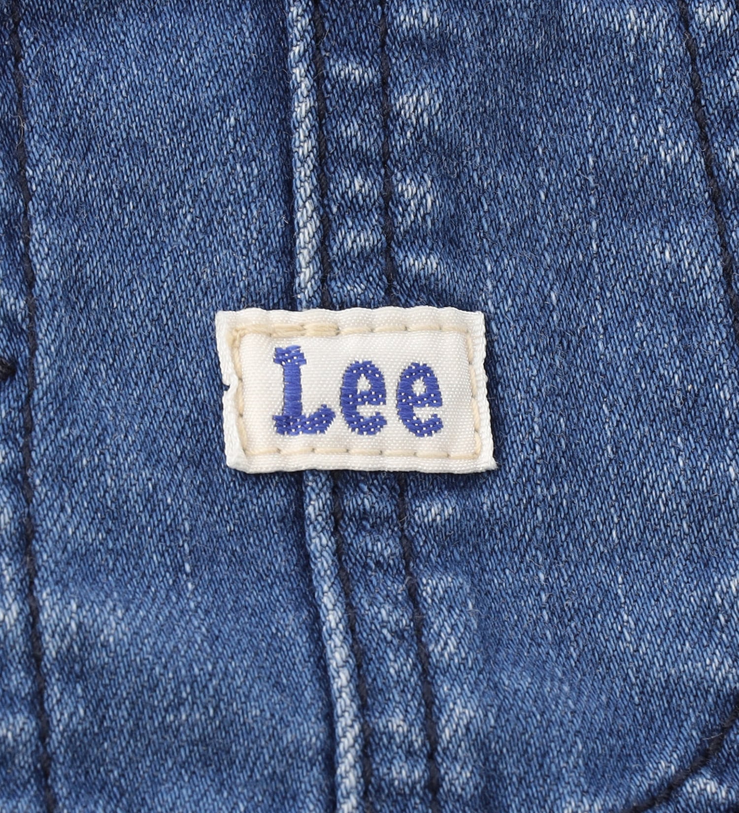 Lee(リー)の【80/90cm】ベビー ストレッチ オーバーオールショーツ|オールインワン/サロペット/オーバーオール/キッズ|中色ブルー