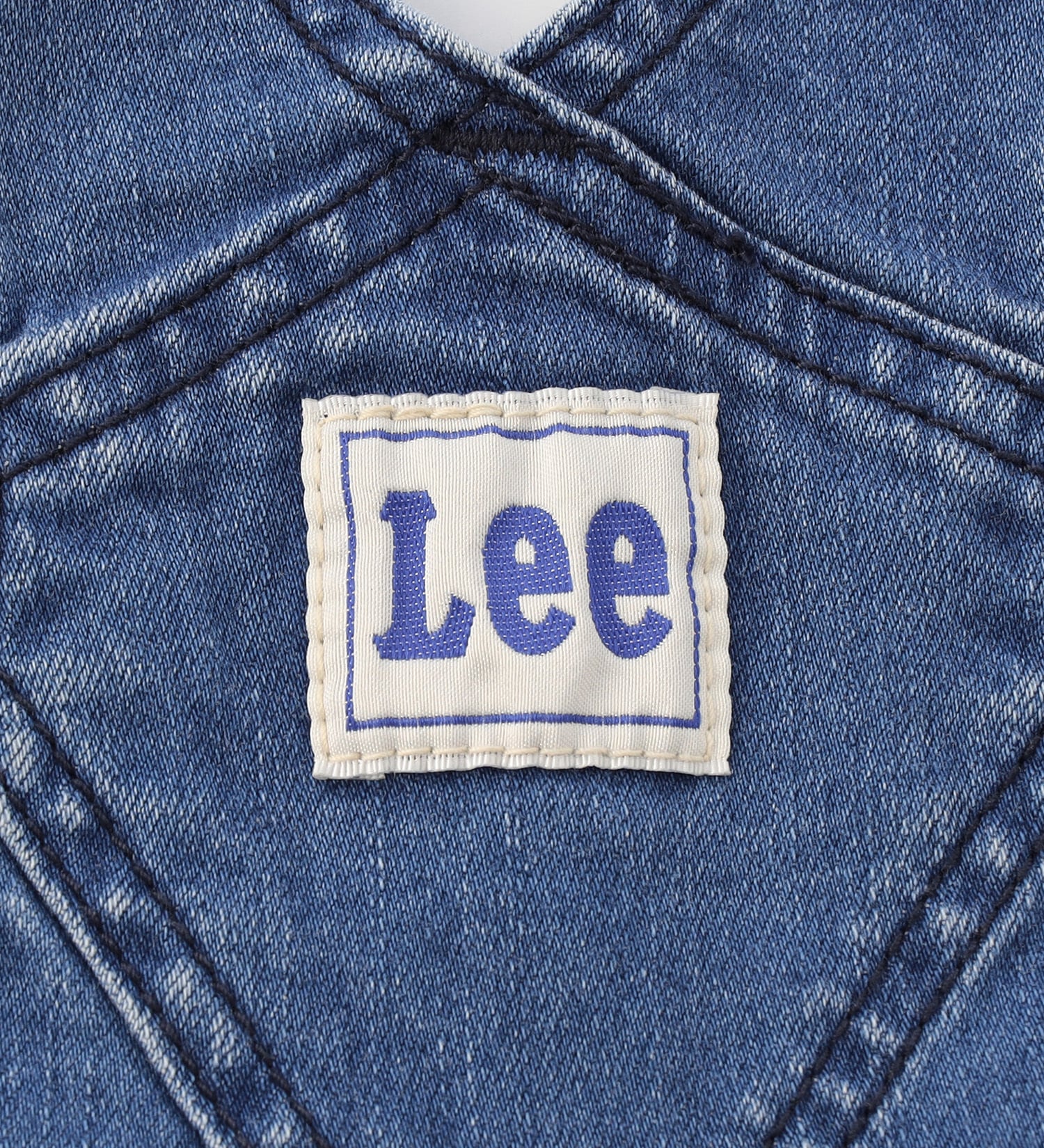 Lee(リー)の【80/90cm】ベビー ストレッチ オーバーオールショーツ|オールインワン/サロペット/オーバーオール/キッズ|中色ブルー