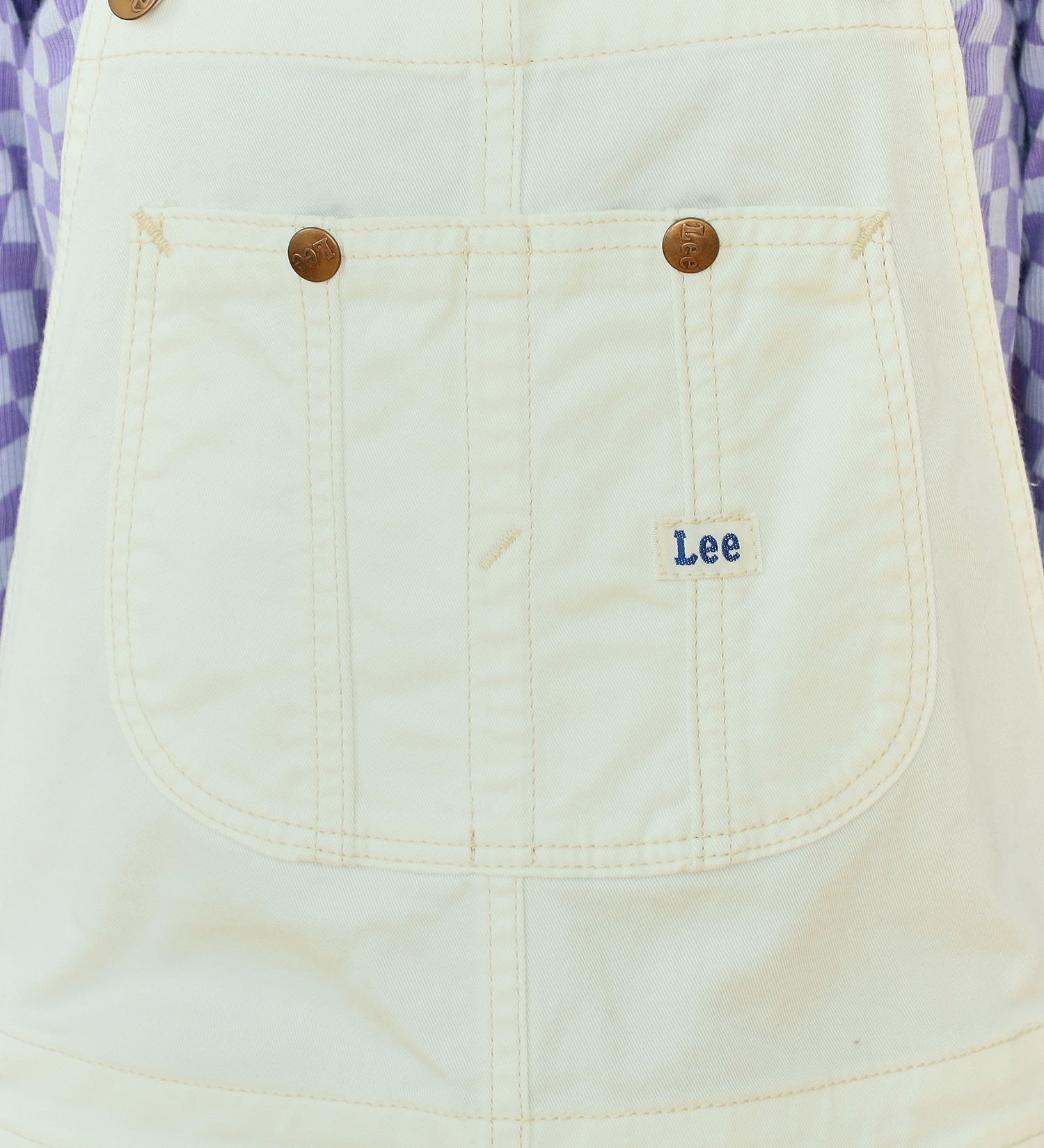 Lee(リー)の【130-160cm】キッズ ジャンパースカート|オールインワン/サロペット/オーバーオール/キッズ|ホワイト