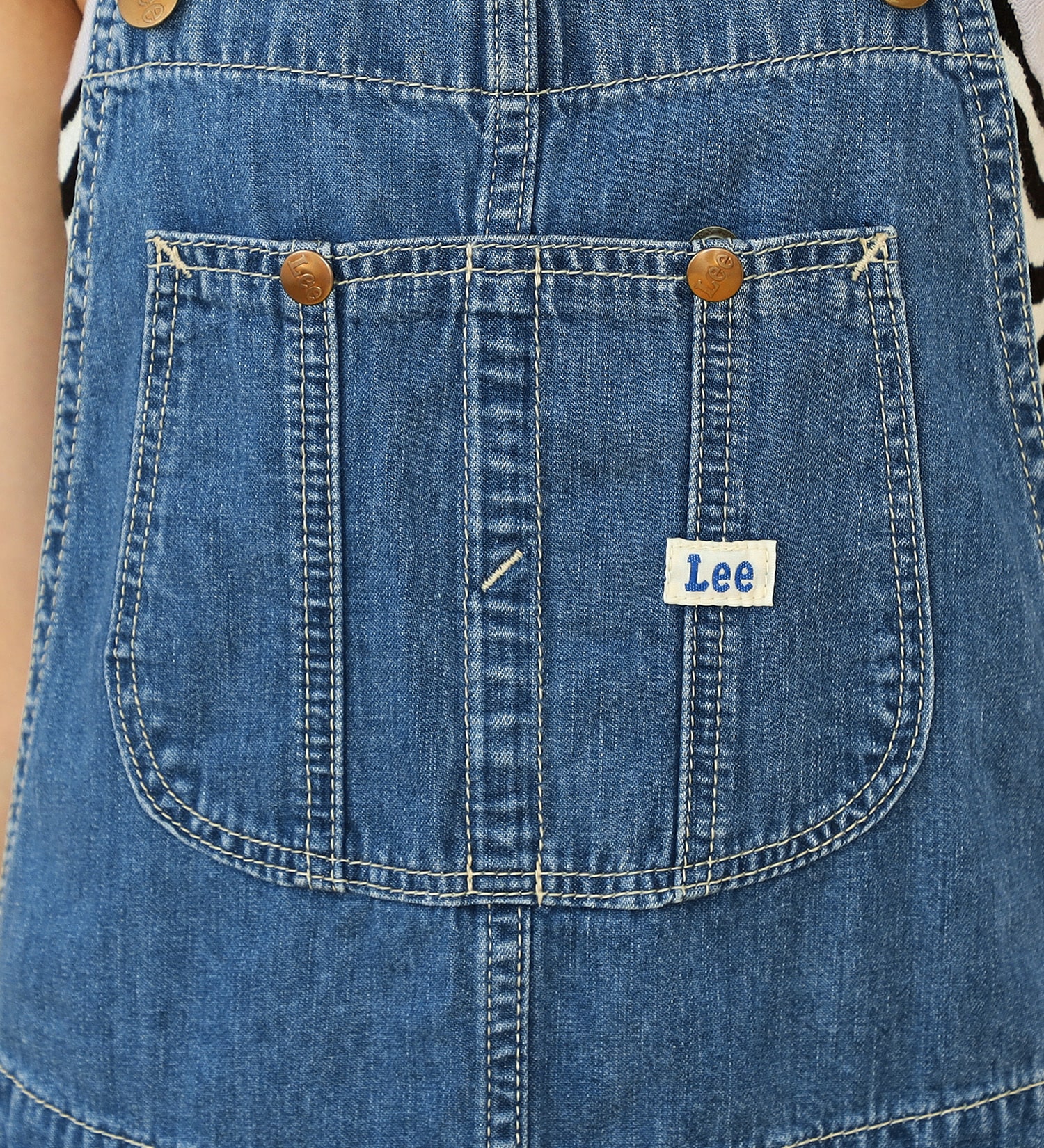 Lee(リー)の【130-160cm】キッズ ジャンパースカート|オールインワン/サロペット/オーバーオール/キッズ|中色ブルー
