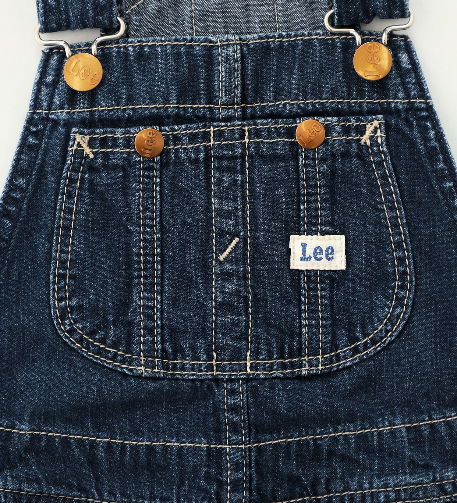 Lee(リー)の【110/120cm】キッズ ジャンパースカート|オールインワン/ジャンパースカート/キッズ|濃色ブルー
