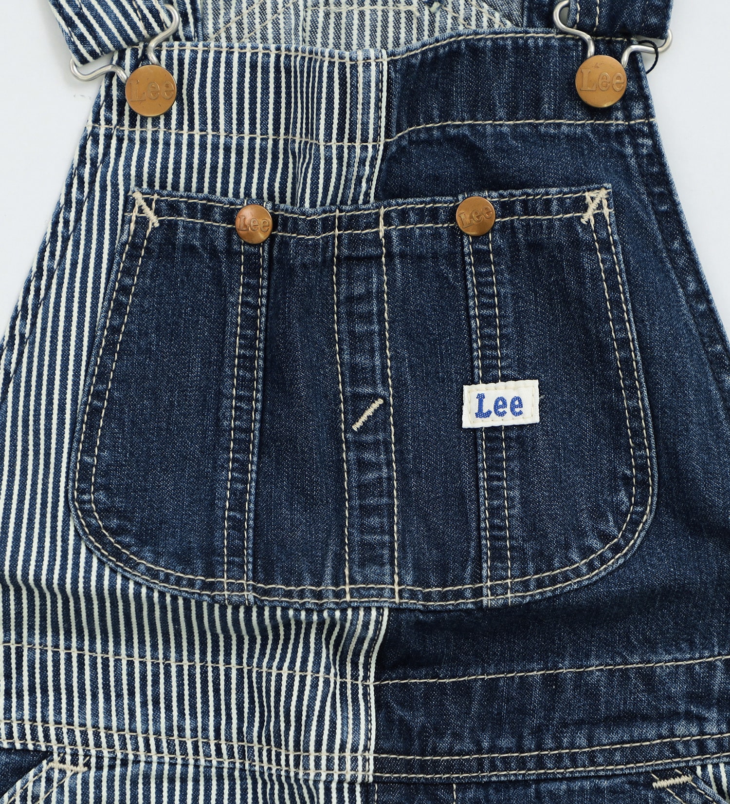 Lee(リー)の【80-100cm】ベビー オーバーオールスカート クレイジーパターン|オールインワン/ジャンパースカート/キッズ|リメイク