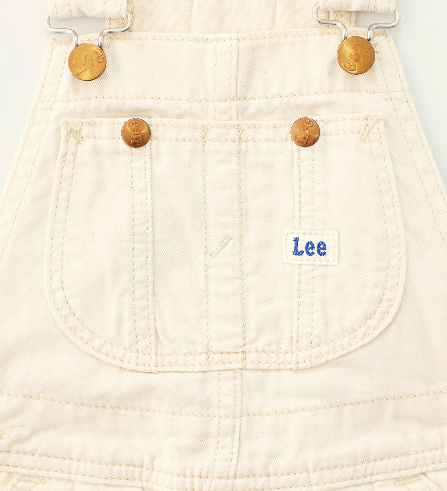 Lee(リー)の【110/120cm】キッズ ジャンパースカート|オールインワン/ジャンパースカート/キッズ|アイボリー