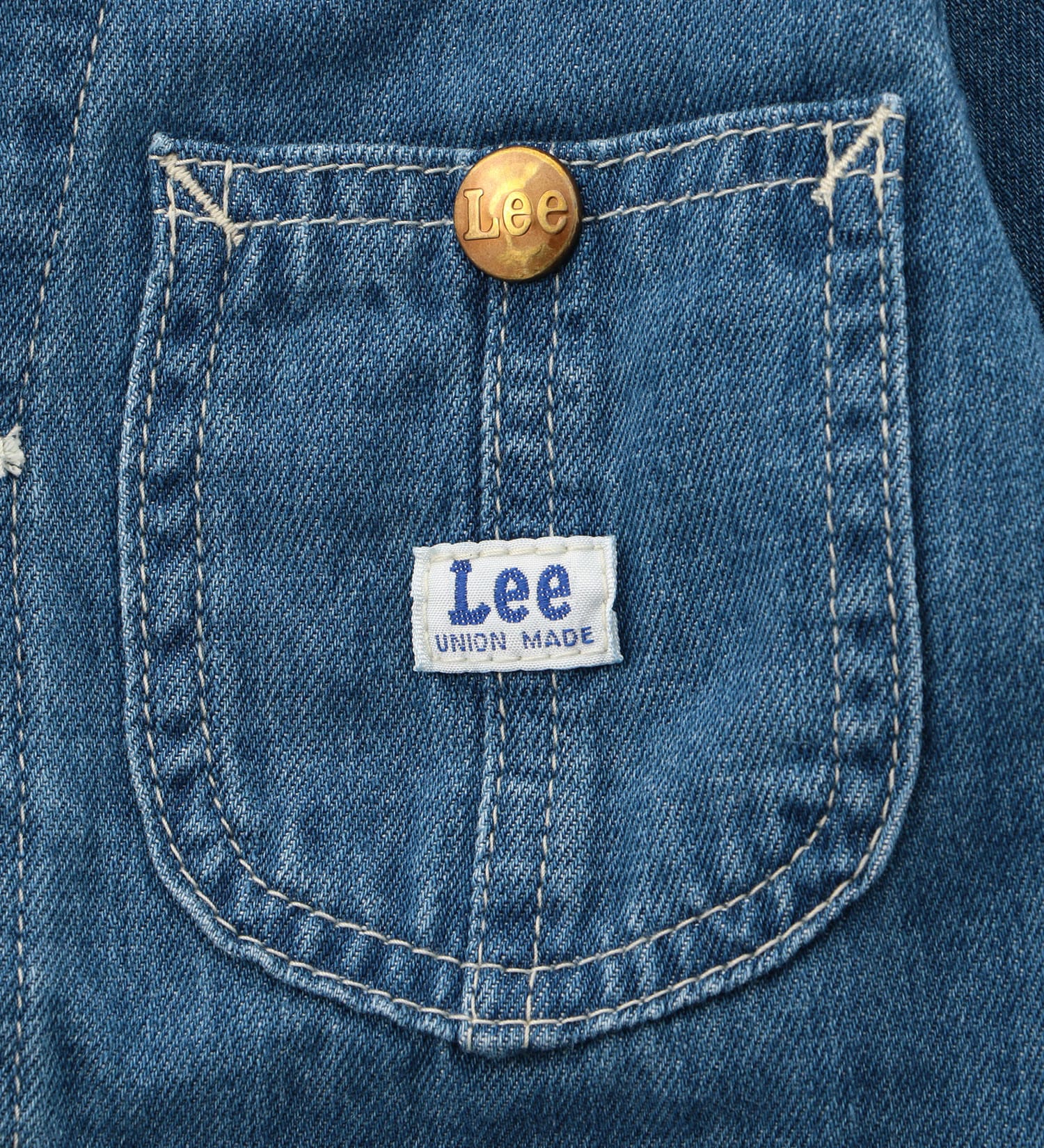 Lee(リー)の【110-150cm】キッズ ロコジャケット/カバーオール|ジャケット/アウター/デニムジャケット/キッズ|中色ブルー
