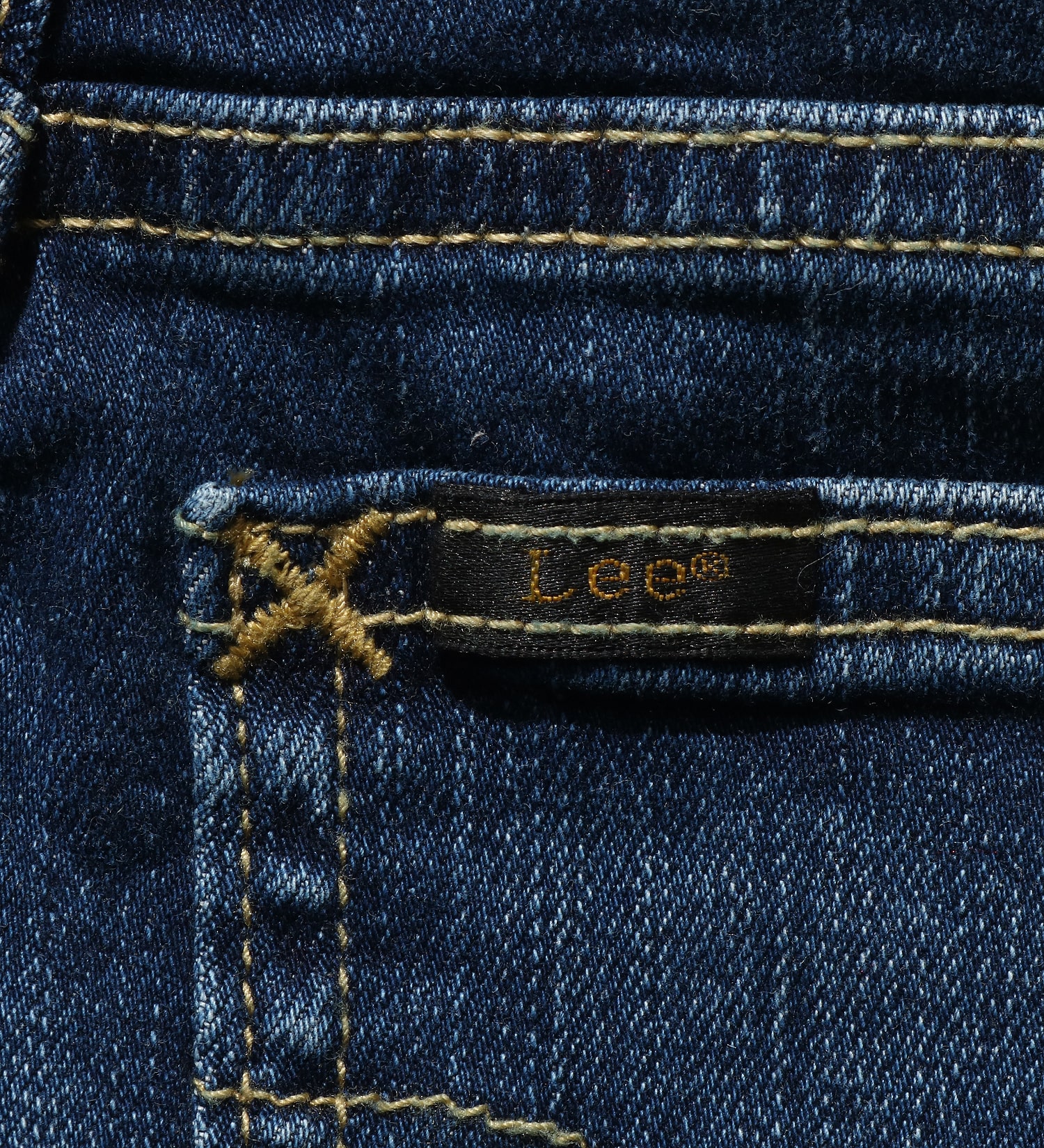 Lee(リー)の【110-120cm】キッズ ベーシック リブ ストレッチ テーパード(デニム)|パンツ/デニムパンツ/キッズ|濃色ブルー