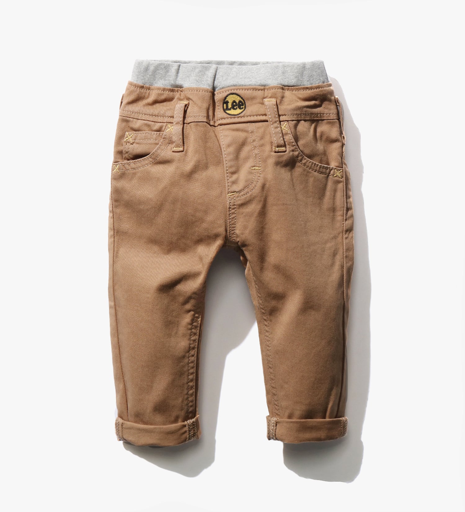 Lee(リー)の【80-100cm】ベビー ベーシック リブ ストレッチ テーパード|パンツ/パンツ/キッズ|ベージュ