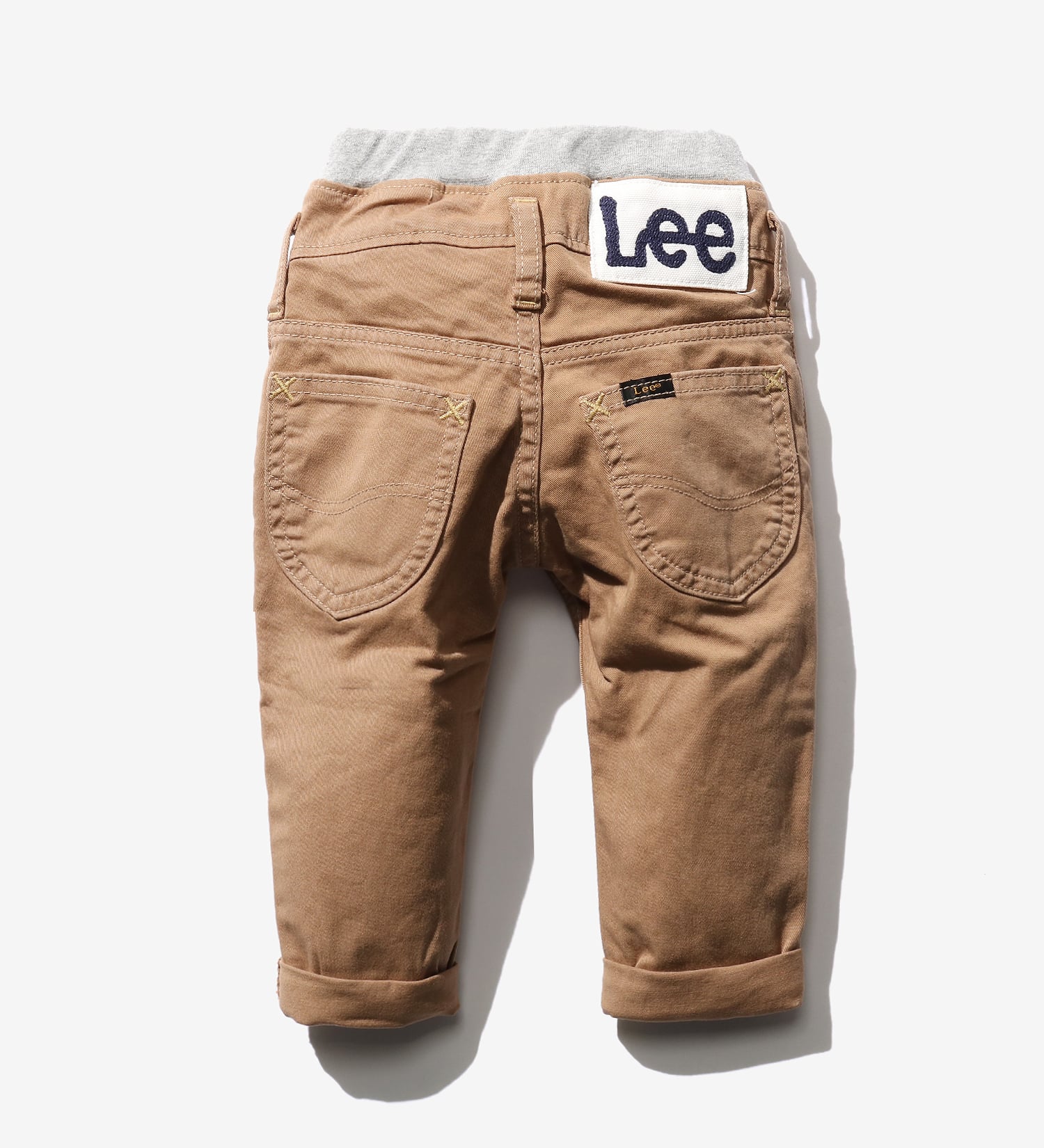 Lee(リー)の【80-100cm】ベビー ベーシック リブ ストレッチ テーパード|パンツ/パンツ/キッズ|ベージュ