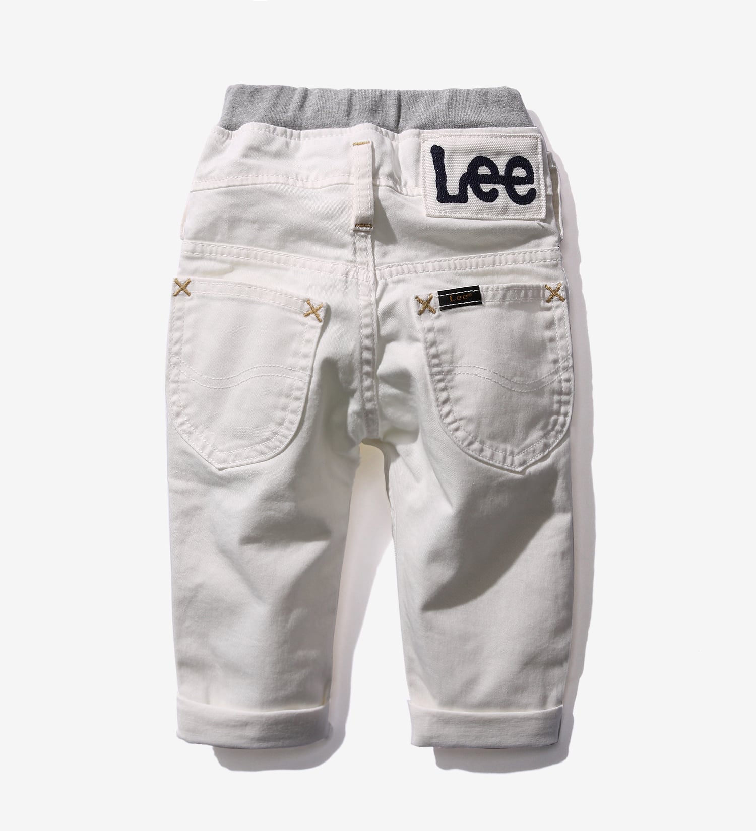 Lee(リー)の【80-100cm】ベビー ベーシック リブ ストレッチ テーパード|パンツ/パンツ/キッズ|ホワイト