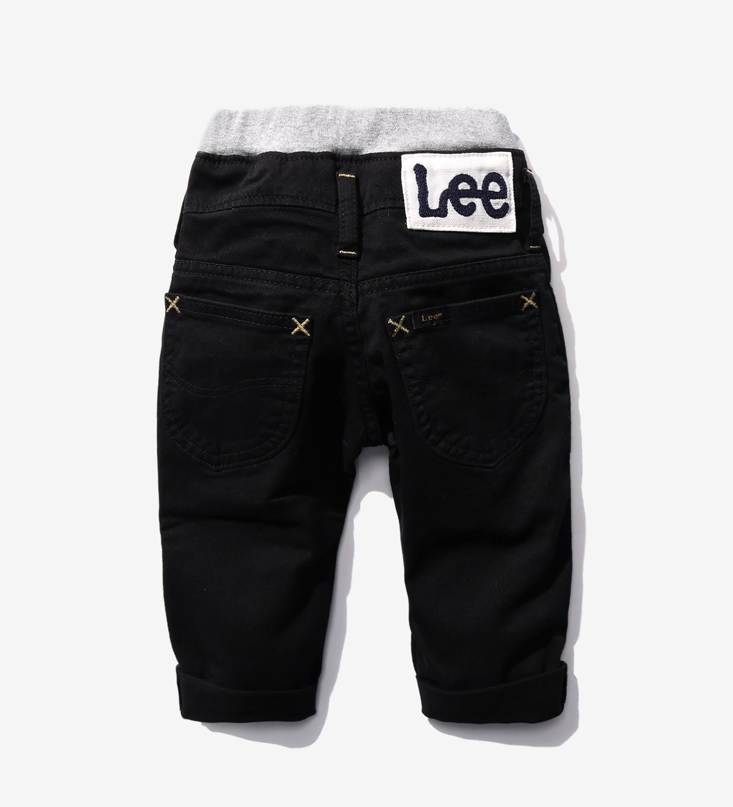 Lee(リー)の【80-100cm】ベビー ベーシック リブ ストレッチ テーパード|パンツ/パンツ/キッズ|ブラック