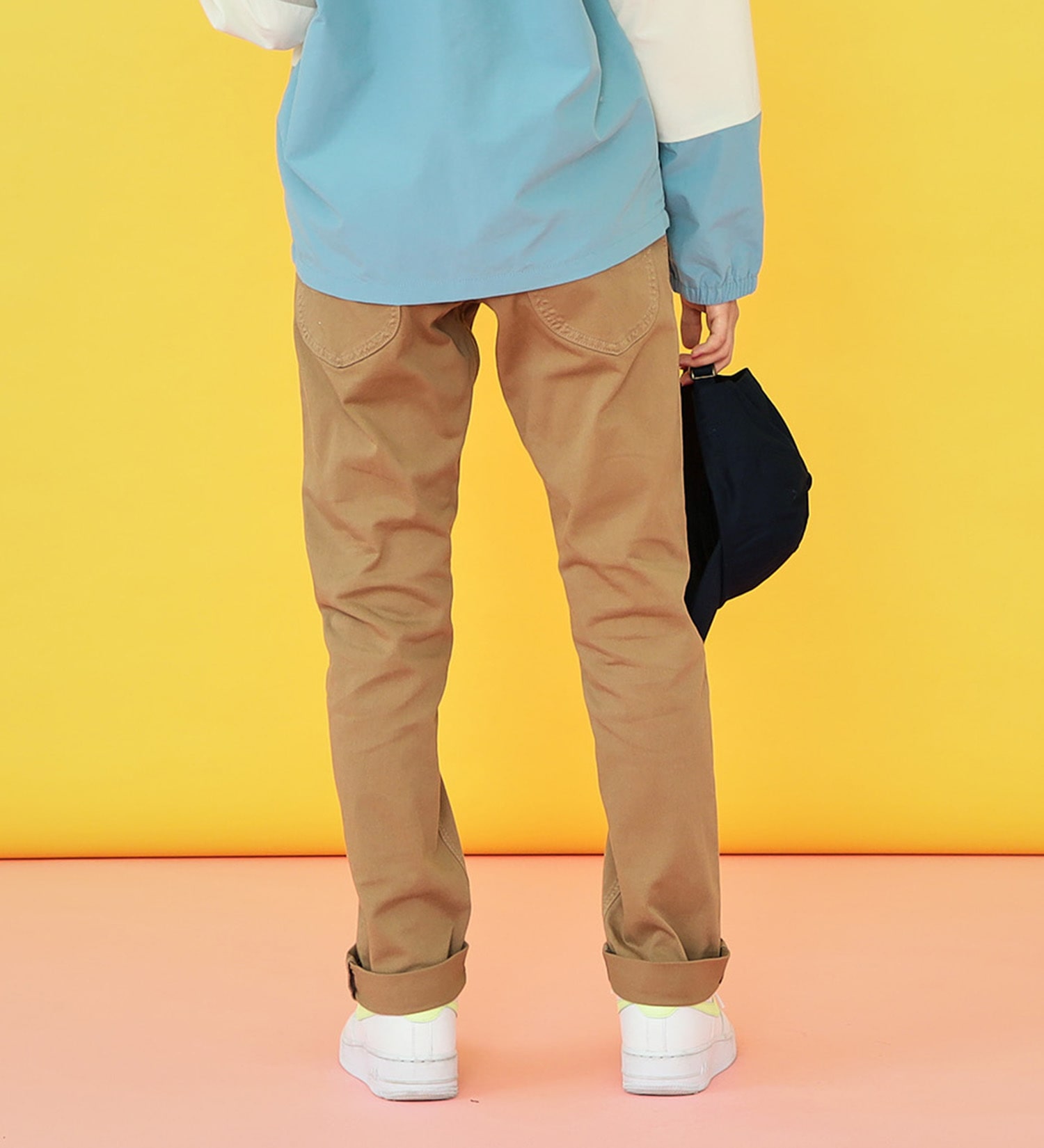 Lee(リー)の【SALE】【130-160cm】キッズ ベーシック リブ ストレッチ テーパードパンツ|パンツ/パンツ/キッズ|ベージュ