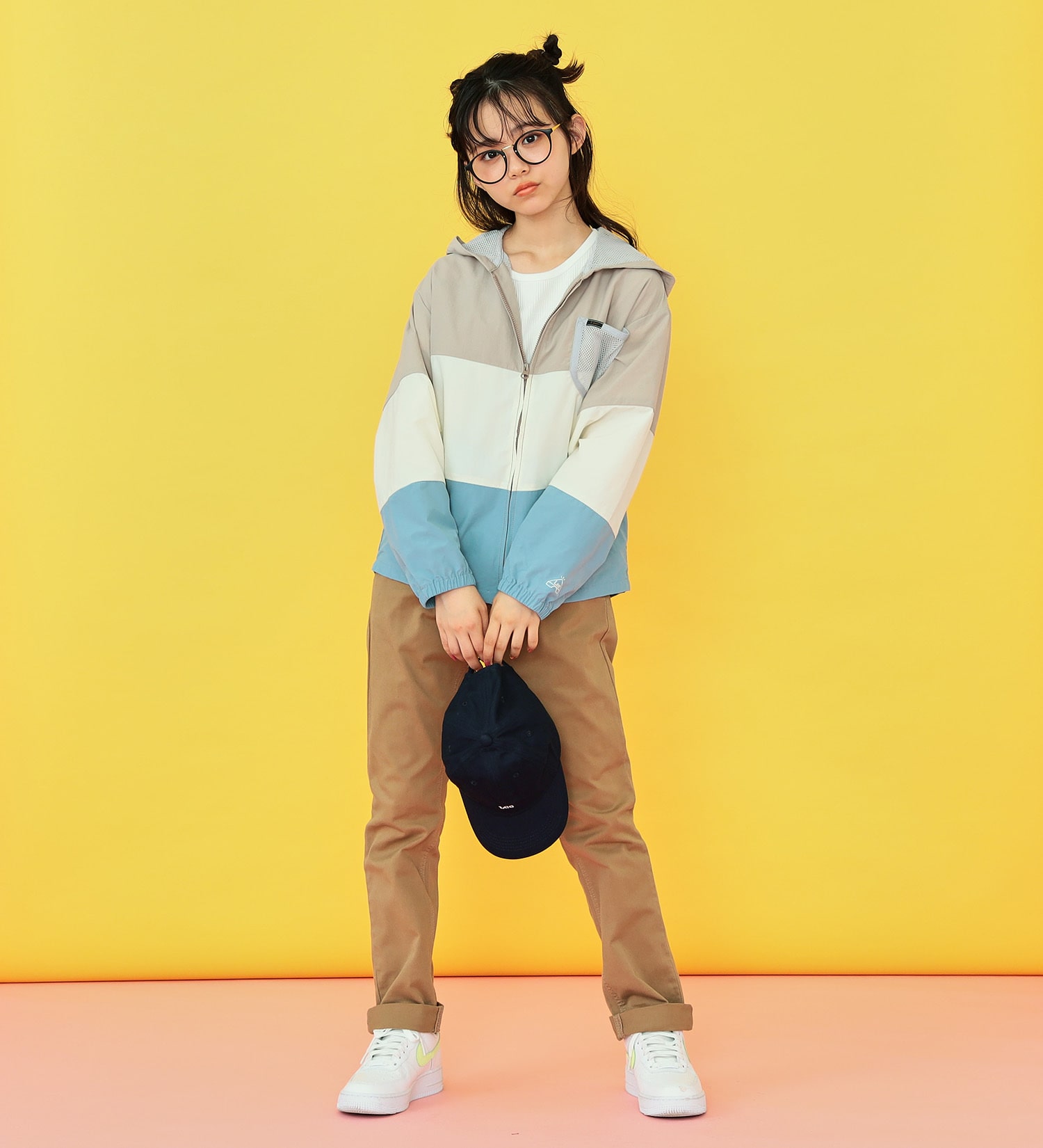 Lee(リー)の【SALE】【130-160cm】キッズ ベーシック リブ ストレッチ テーパードパンツ|パンツ/パンツ/キッズ|ベージュ