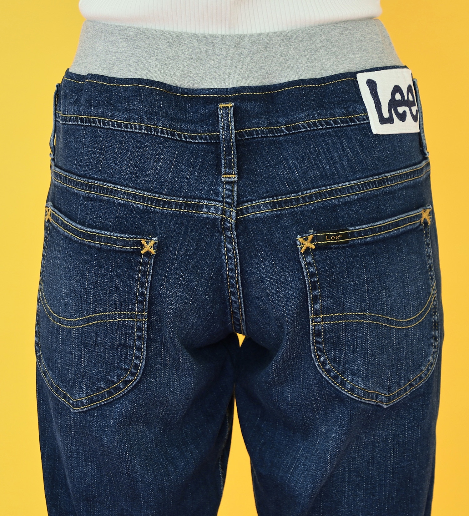 Lee(リー)の【カート割対象】【FINAL SALE】【130-160cm】キッズ ベーシック リブ ストレッチ テーパードパンツ|パンツ/デニムパンツ/キッズ|濃色ブルー