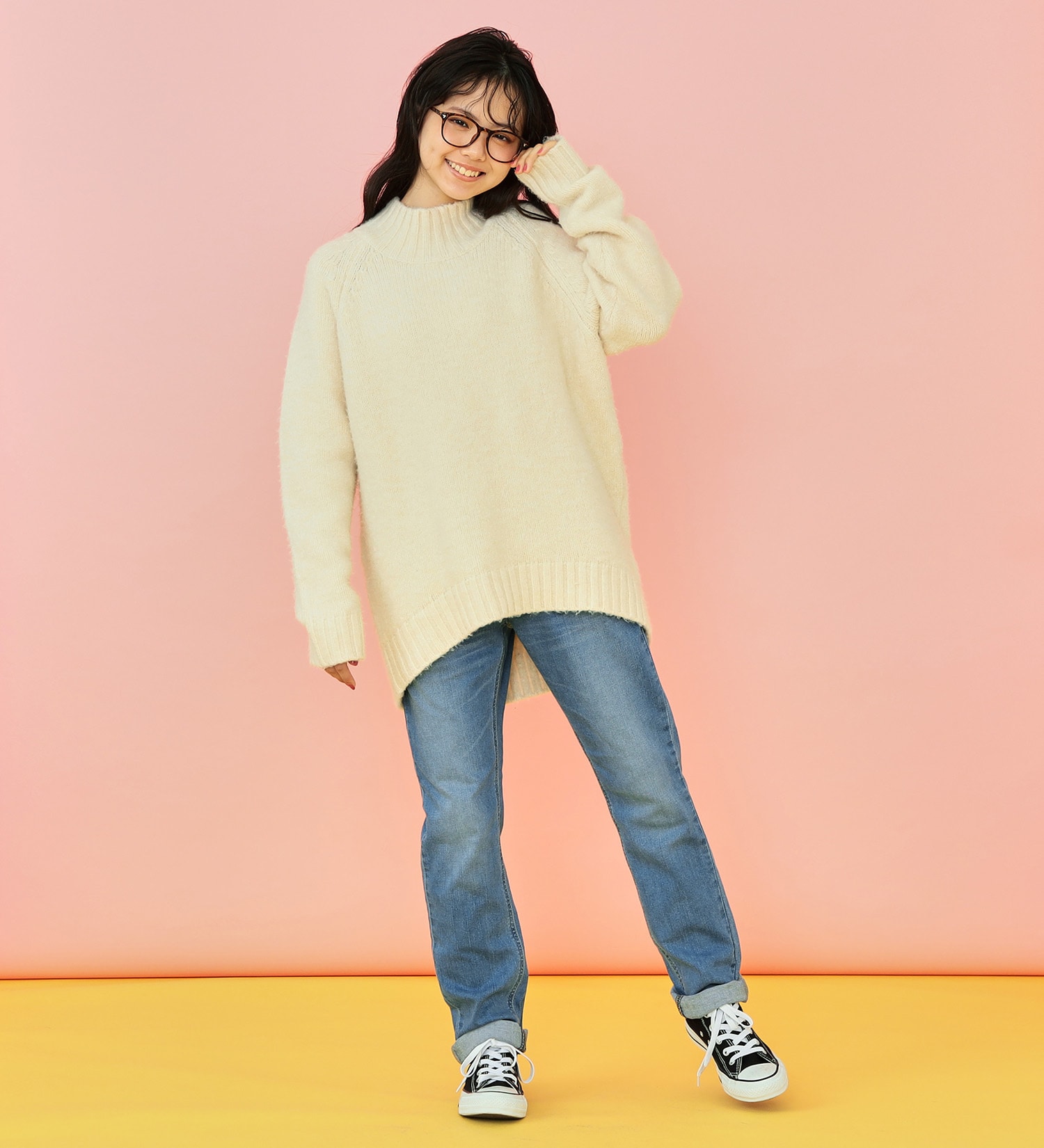 Lee(リー)の【SUMMER SALE】【130-160cm】キッズ ベーシック リブ ストレッチ テーパードパンツ|パンツ/デニムパンツ/キッズ|中色ブルー