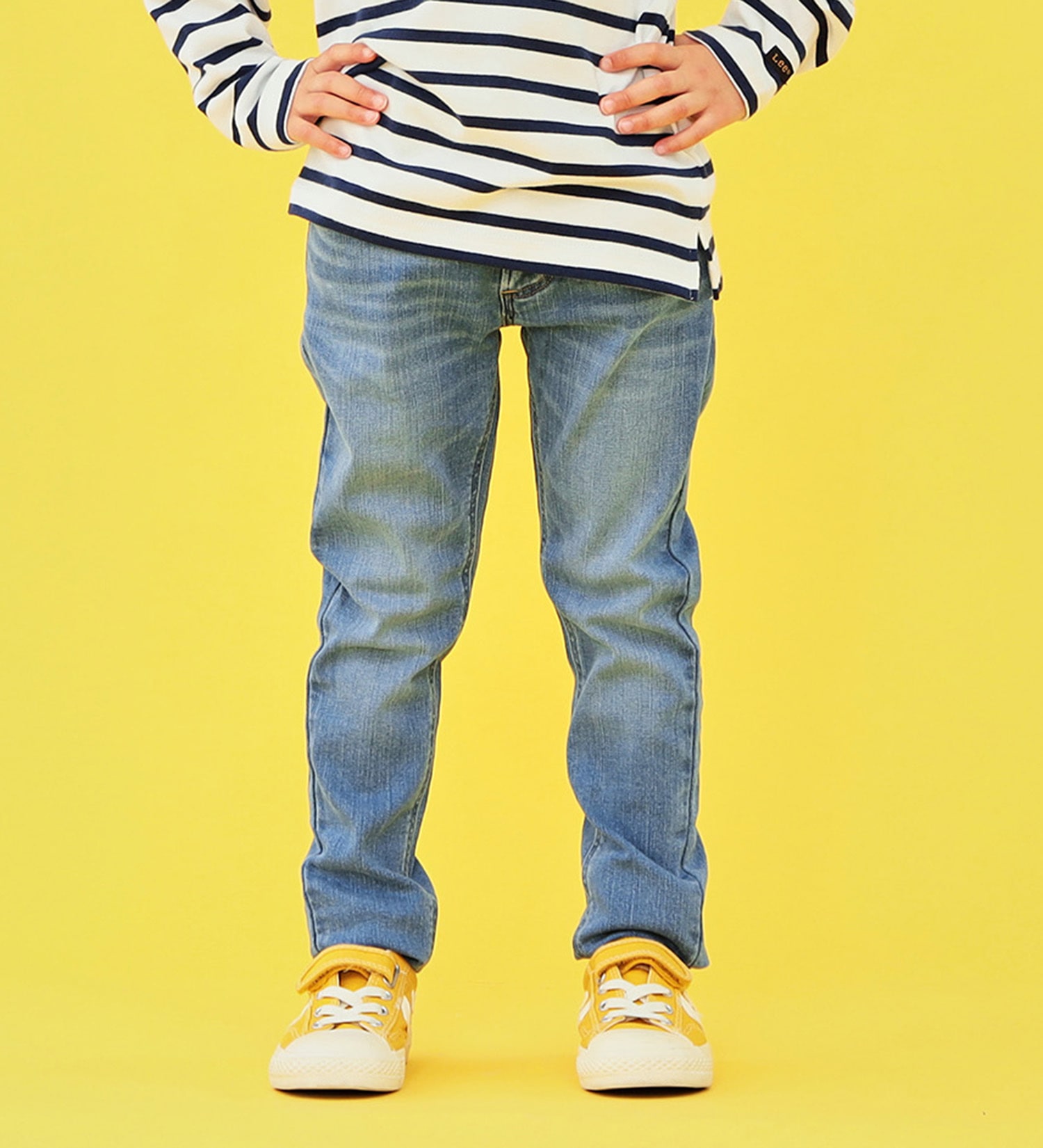 Lee(リー)の【FINAL SALE】【110-150cm】キッズ BASIC スキニーパンツ|パンツ/デニムパンツ/キッズ|中色ブルー
