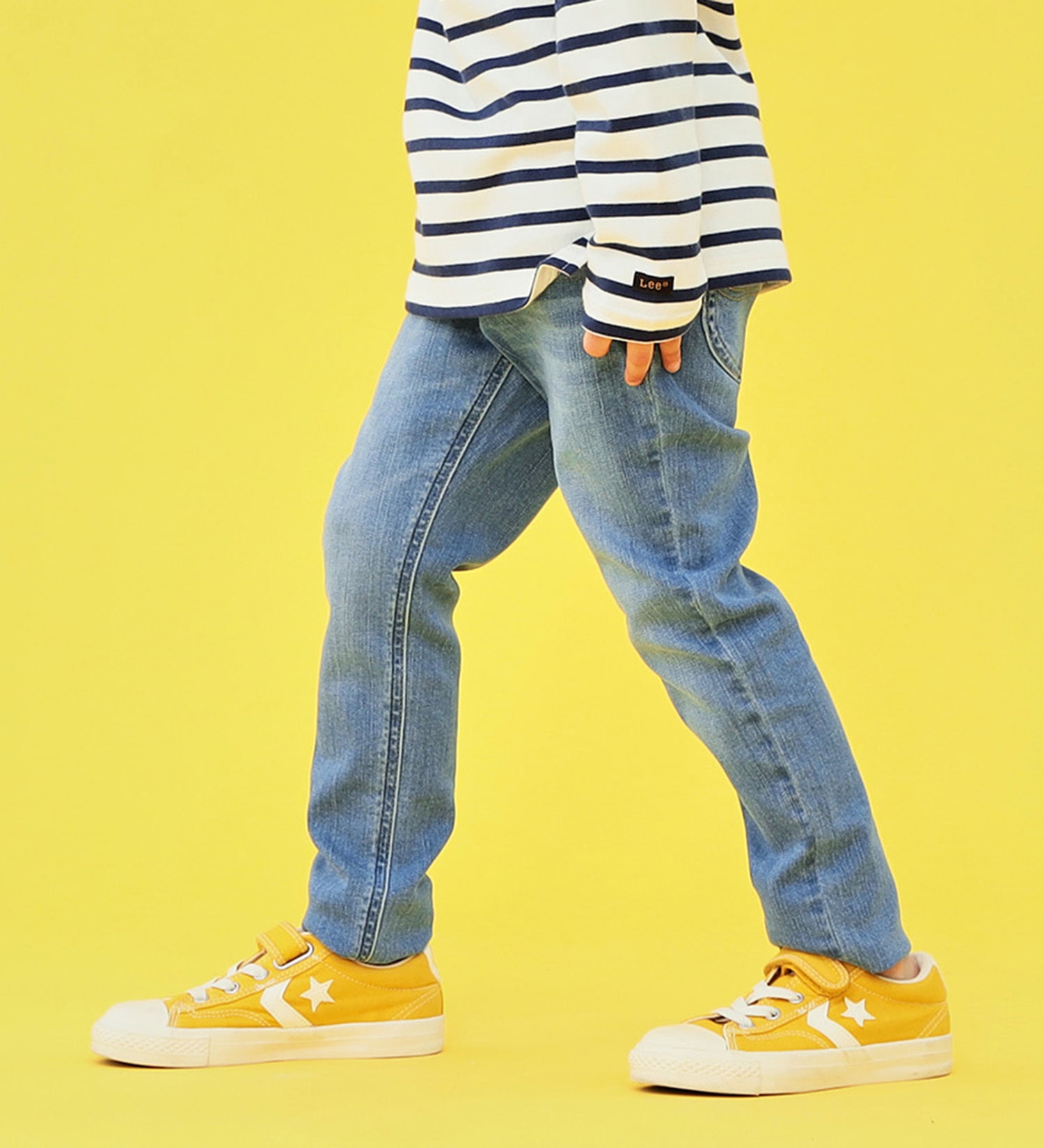 Lee(リー)の【FINAL SALE】【110-150cm】キッズ BASIC スキニーパンツ|パンツ/デニムパンツ/キッズ|中色ブルー