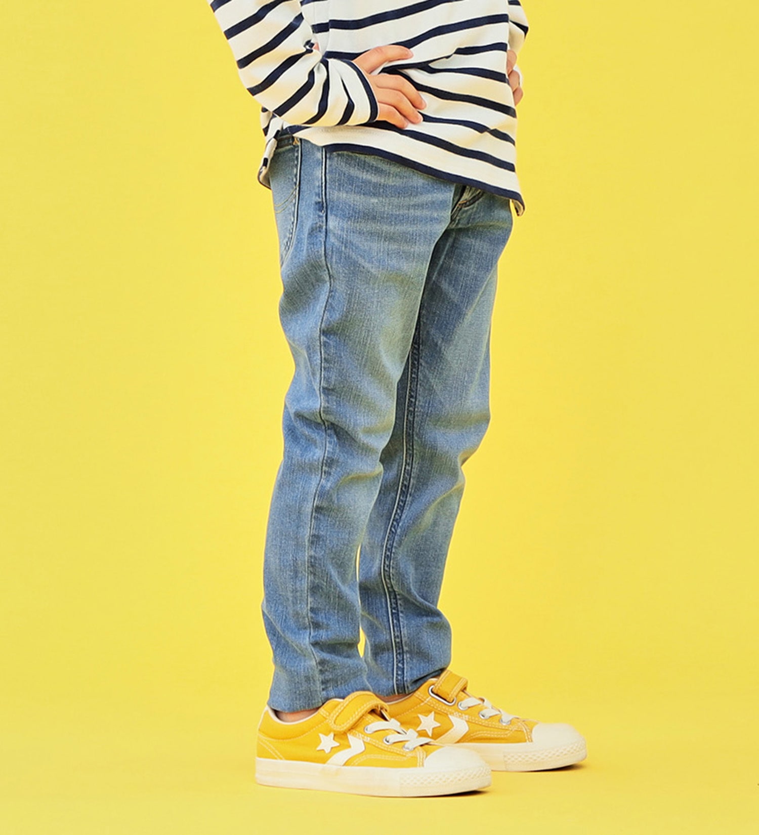 Lee(リー)の【FINAL SALE】【110-150cm】キッズ BASIC スキニーパンツ|パンツ/デニムパンツ/キッズ|中色ブルー