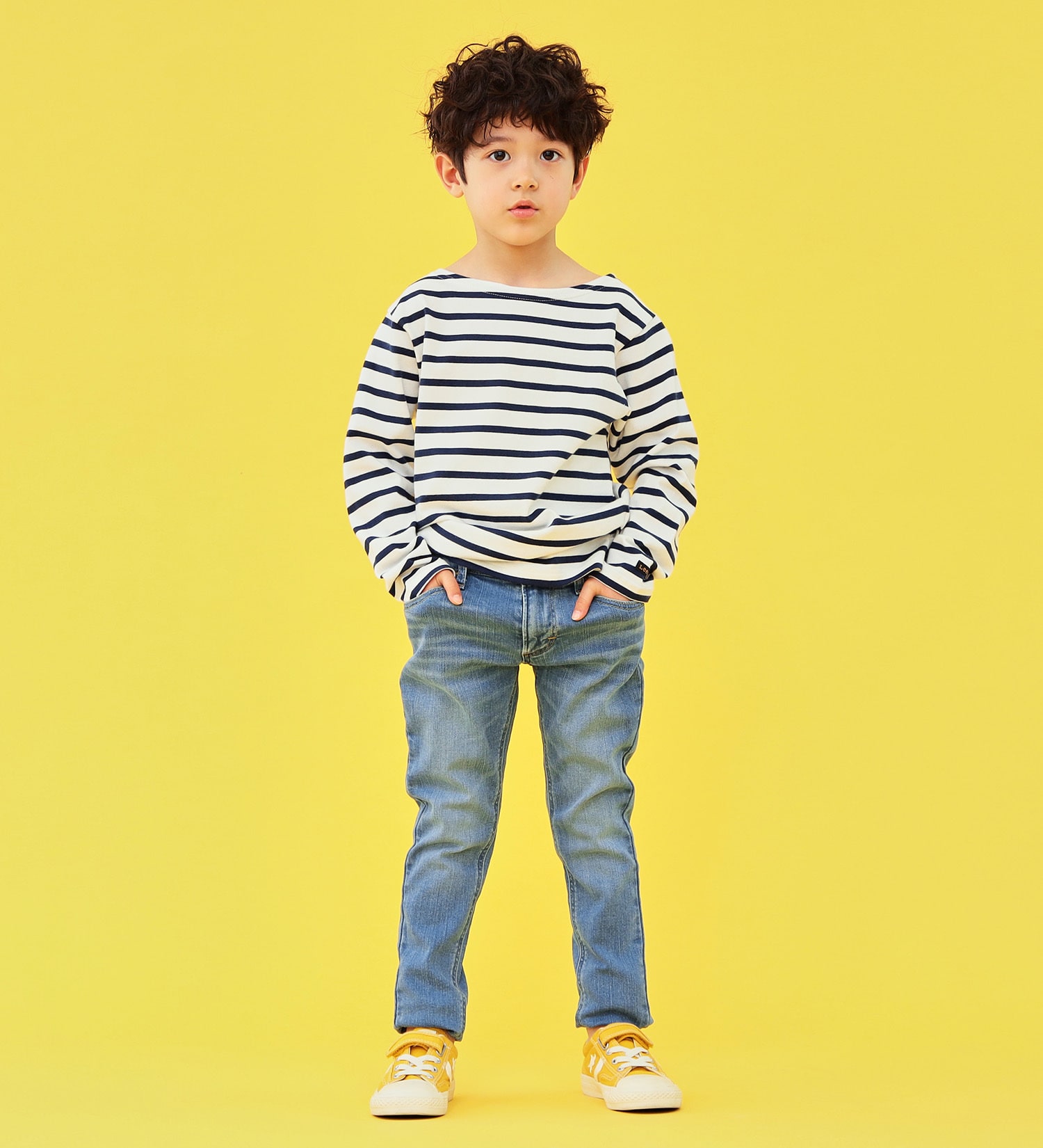 Lee(リー)の【FINAL SALE】【110-150cm】キッズ BASIC スキニーパンツ|パンツ/デニムパンツ/キッズ|中色ブルー