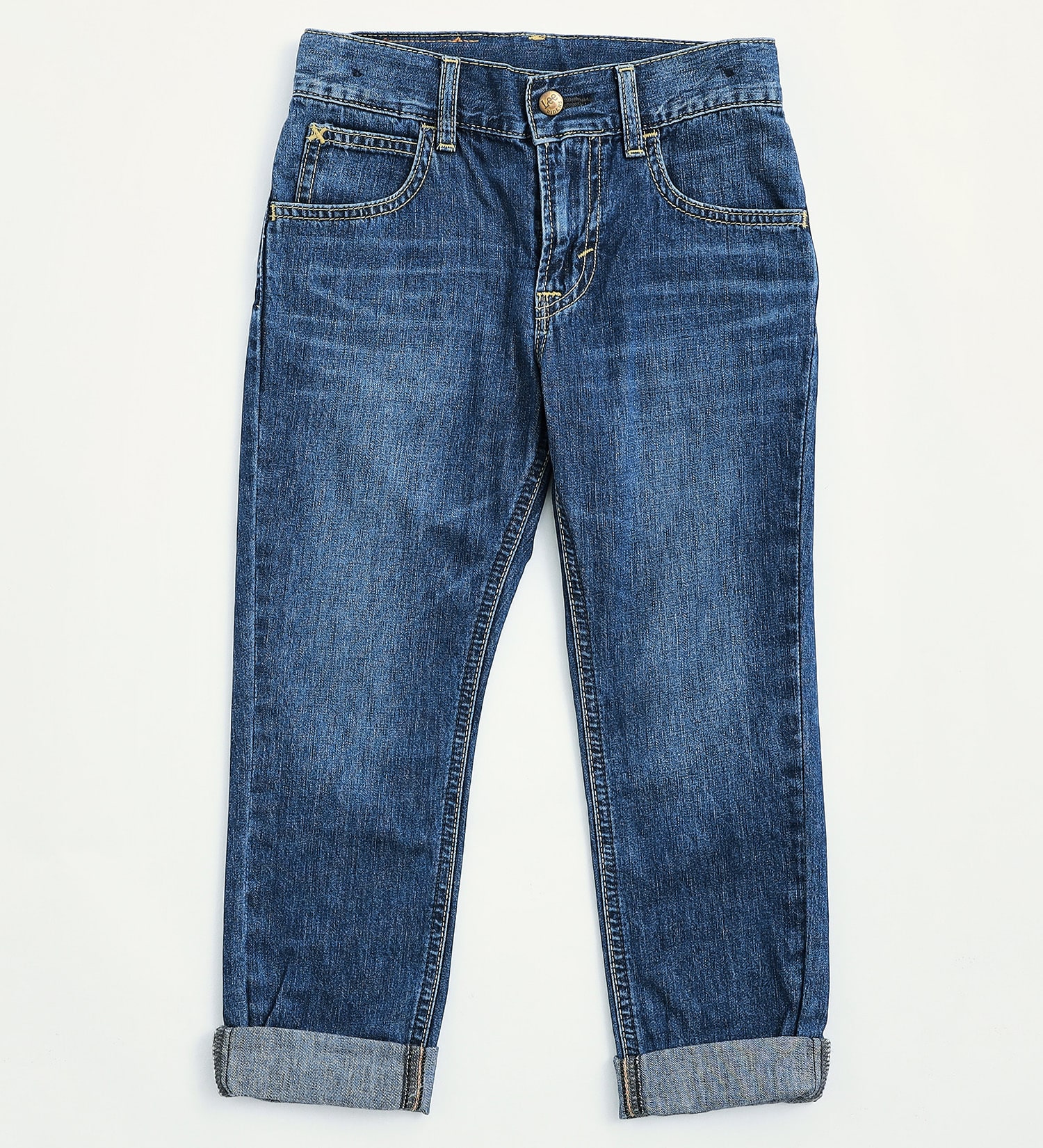 Lee(リー)の【BLACKFRIDAY】【110/120cm】キッズ ベーシックテーパードデニムパンツ|パンツ/デニムパンツ/キッズ|濃色ブルー