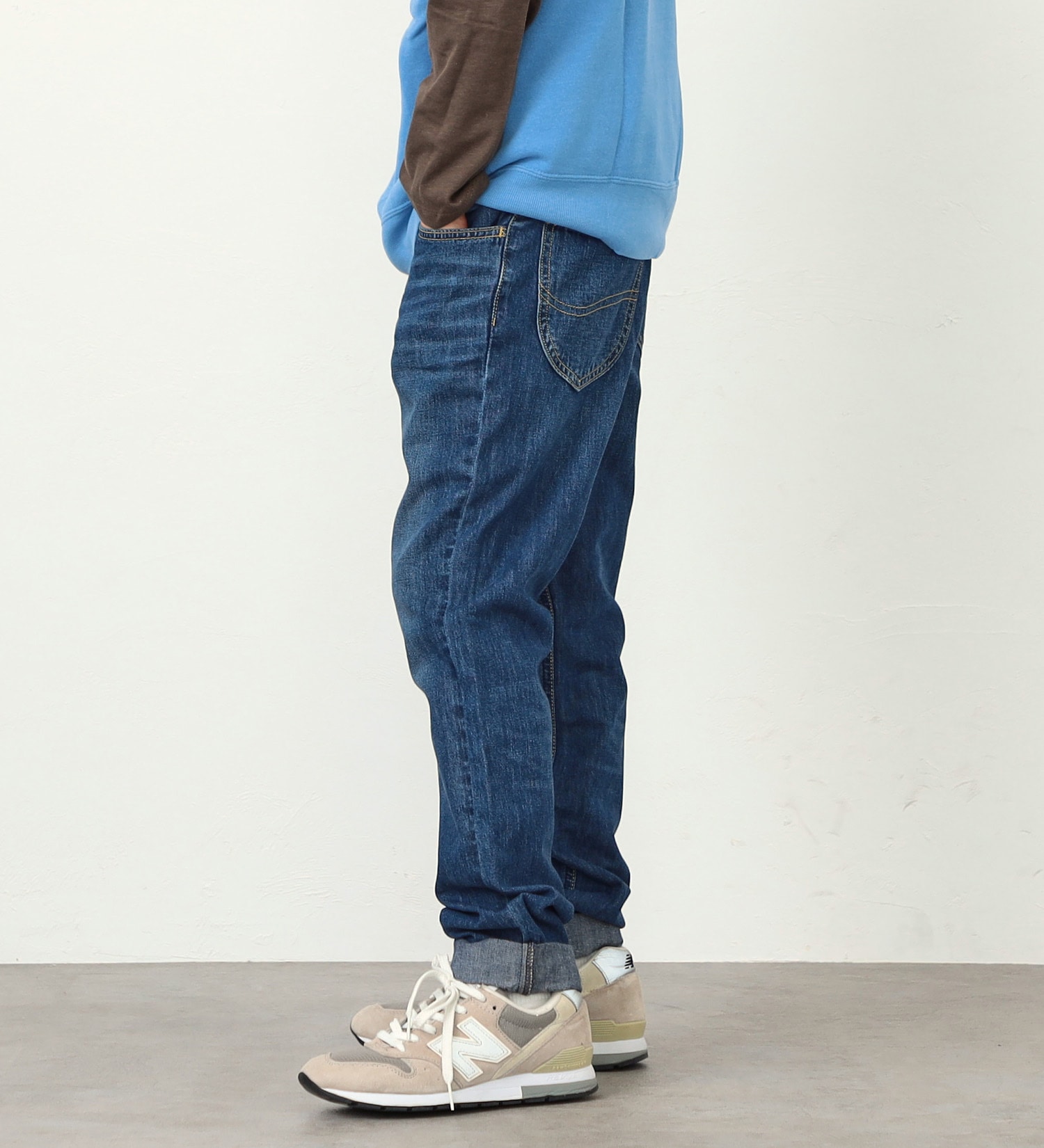 Lee(リー)の【BLACKFRIDAY】【130-160cm】キッズ ベーシック テーパードデニムパンツ|パンツ/デニムパンツ/キッズ|中色ブルー