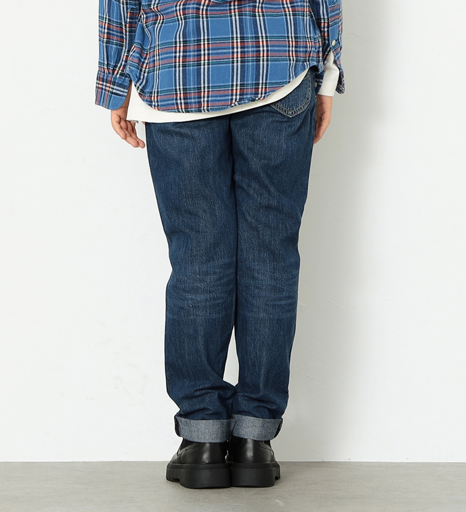 Lee(リー)の【BLACKFRIDAY】【130-160cm】キッズ ベーシック テーパードデニムパンツ|パンツ/デニムパンツ/キッズ|中色ブルー