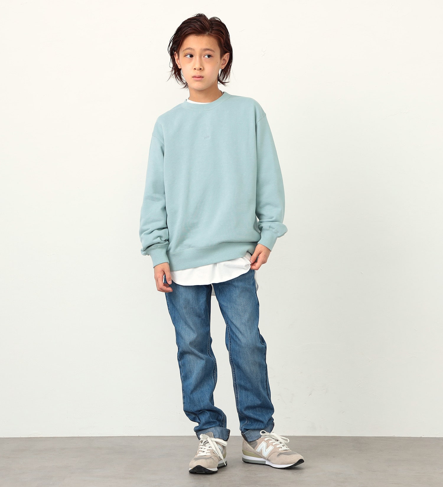 Lee(リー)の【BLACKFRIDAY】【130-160cm】キッズ ベーシック テーパードデニムパンツ|パンツ/デニムパンツ/キッズ|淡色ブルー